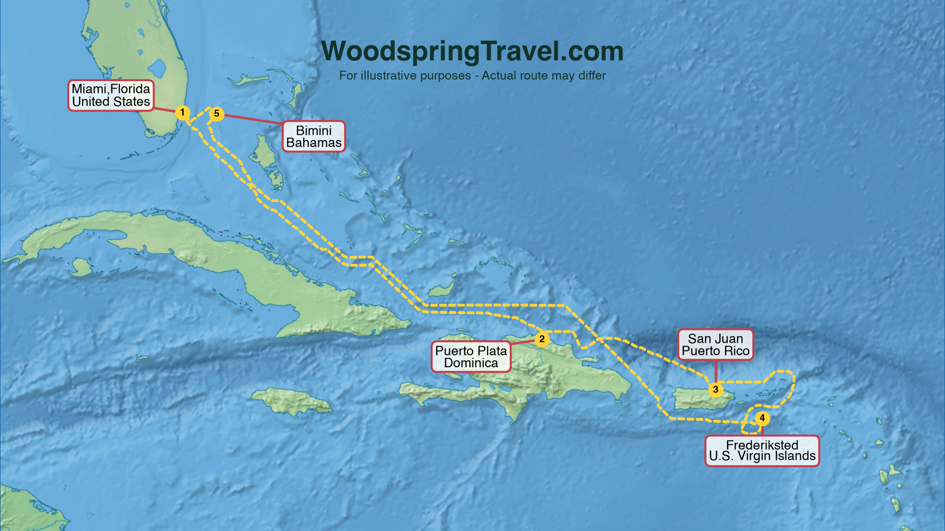 Route Illustration - Actual route may differ