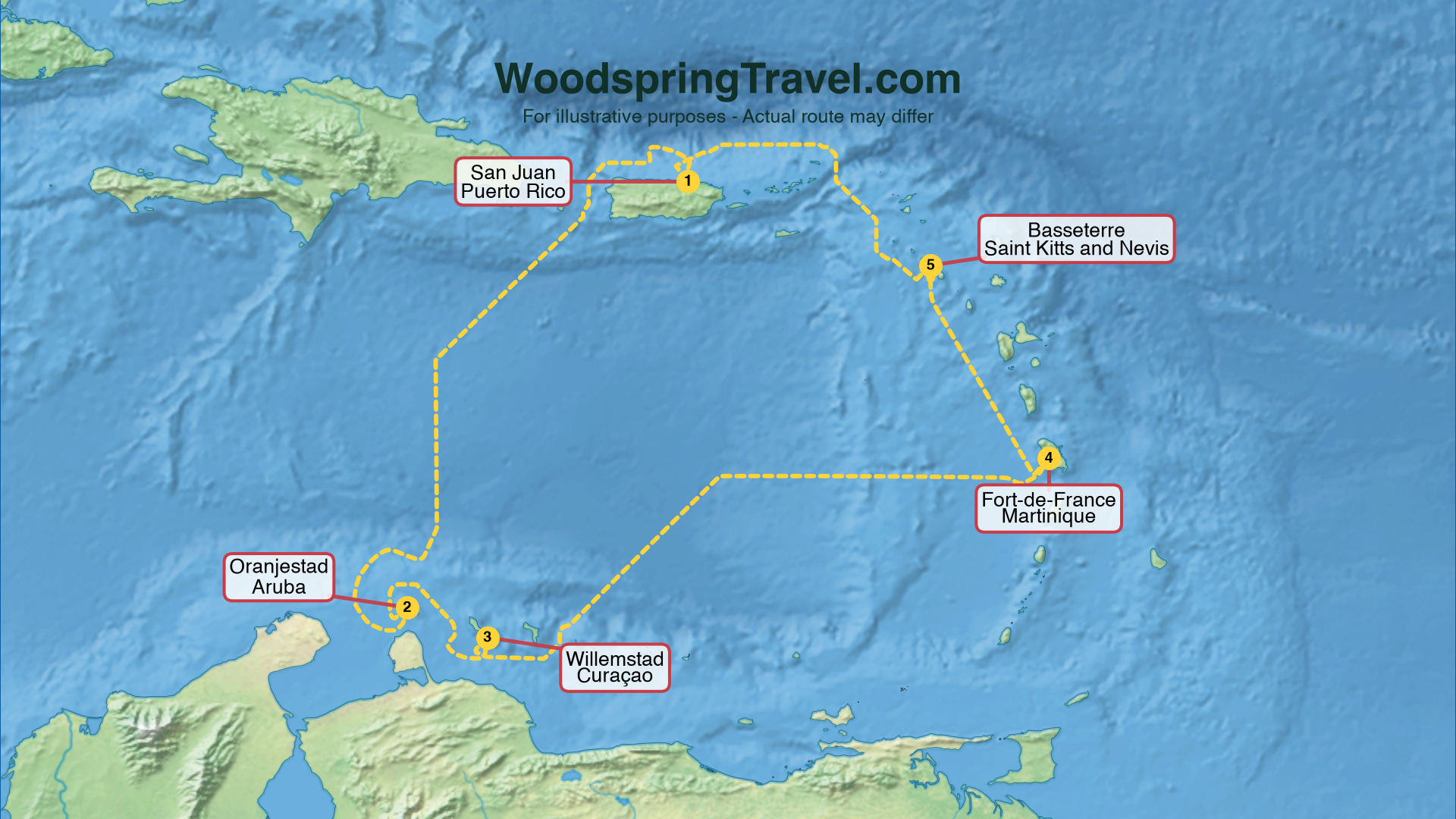 Route Illustration - Actual route may differ