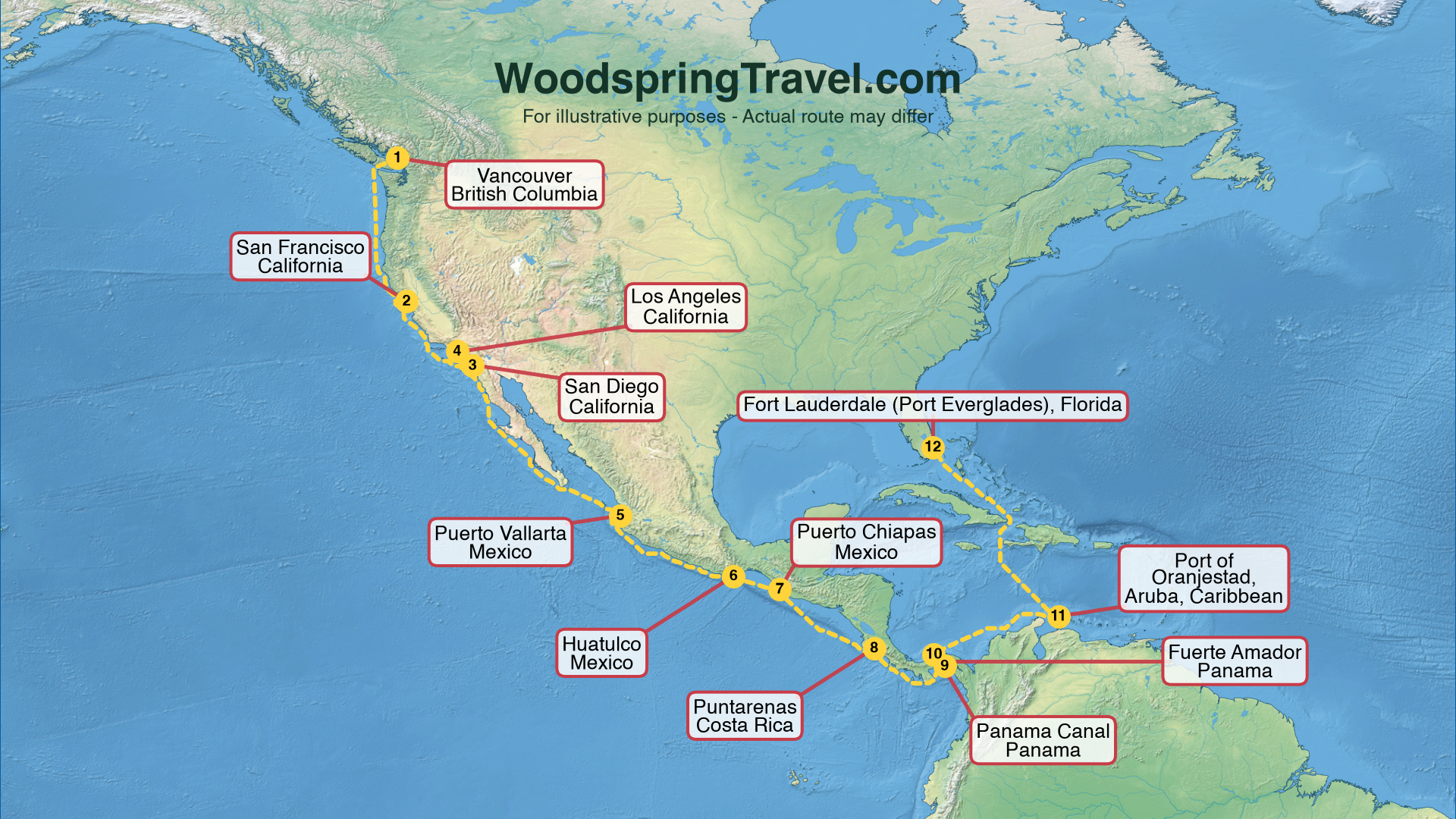 Route Illustration - Actual route may differ