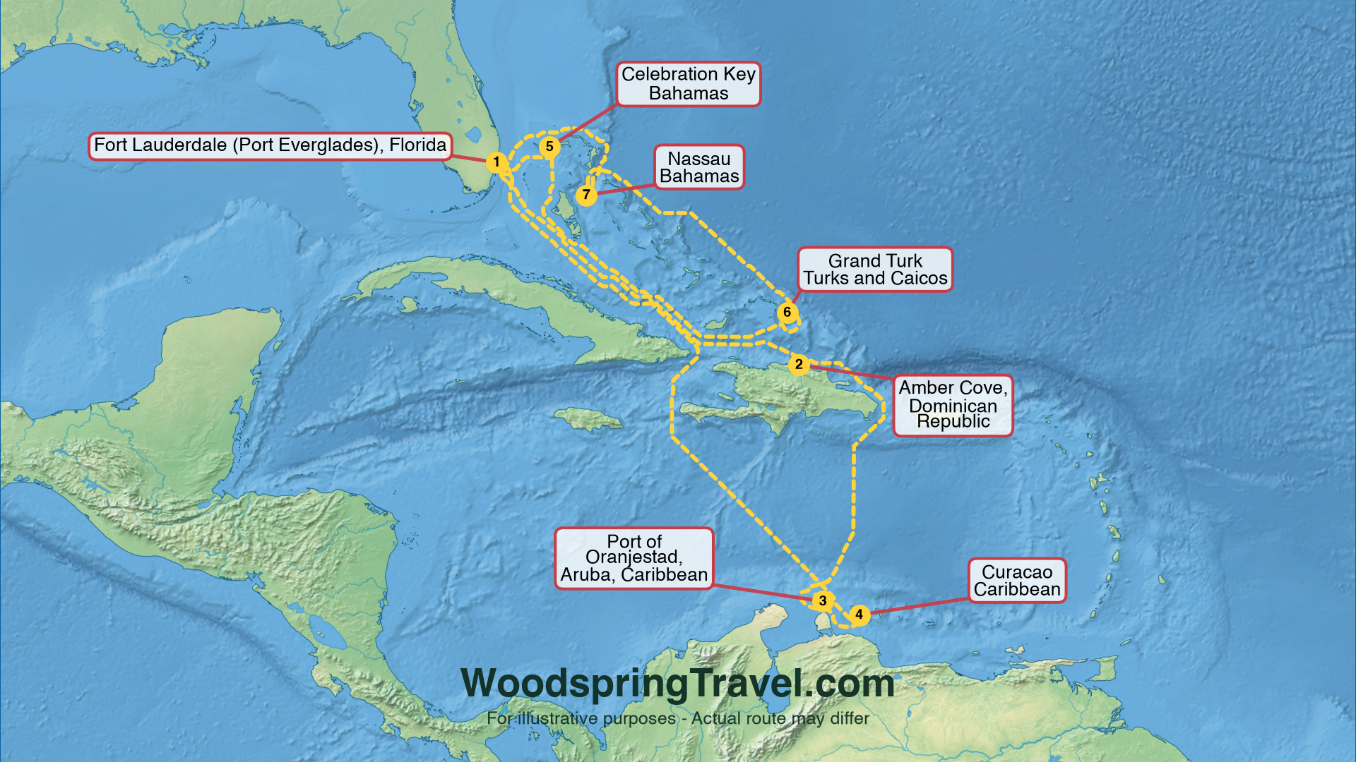 Route Illustration - Actual route may differ