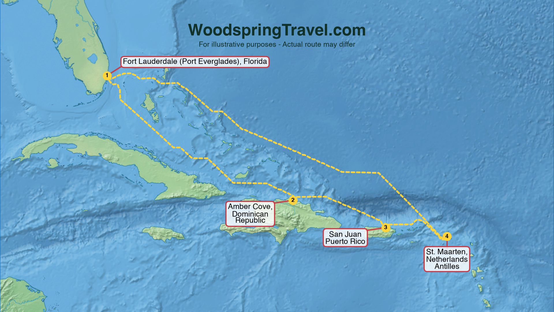 Route Illustration - Actual route may differ