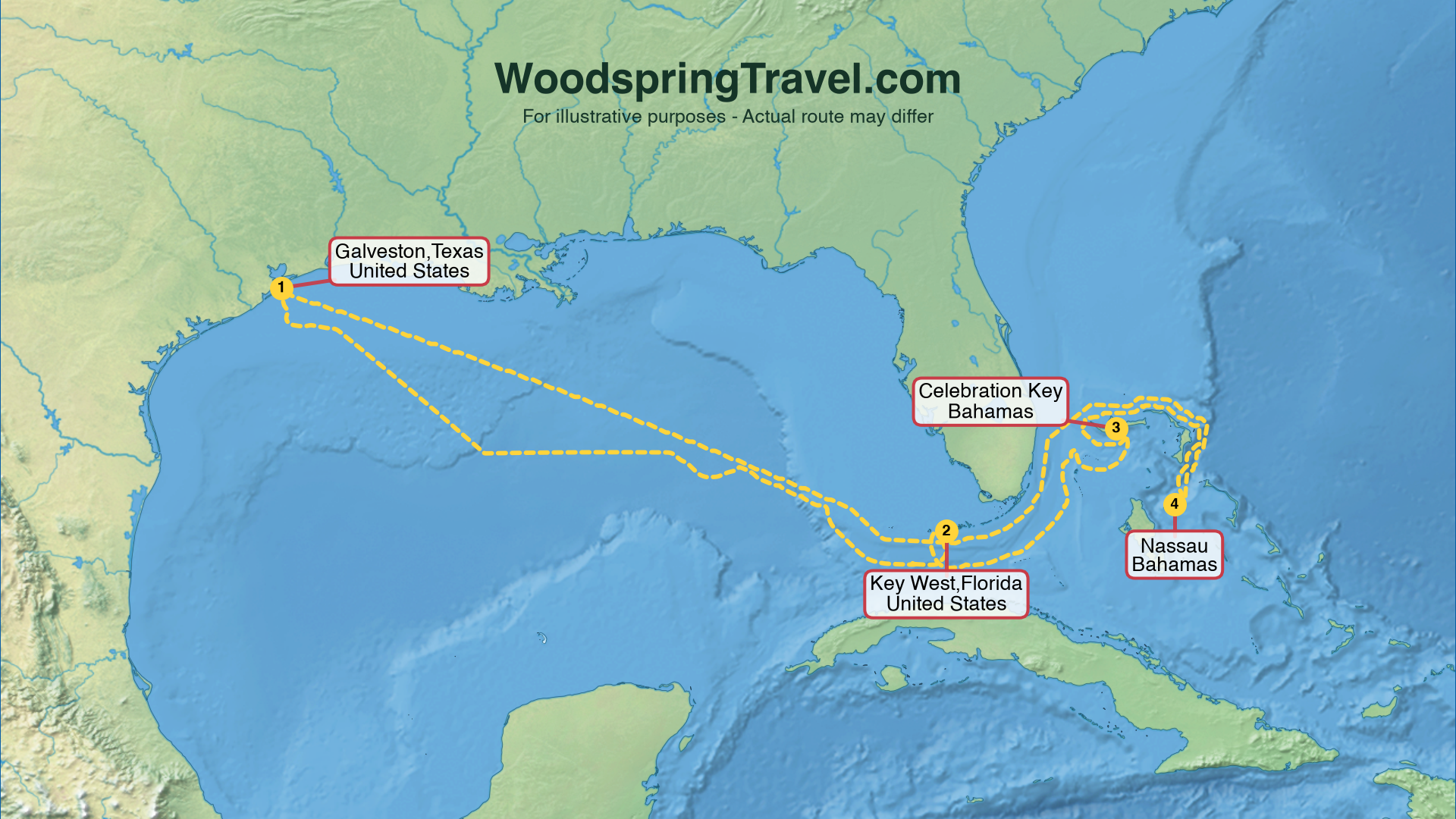 Route Illustration - Actual route may differ