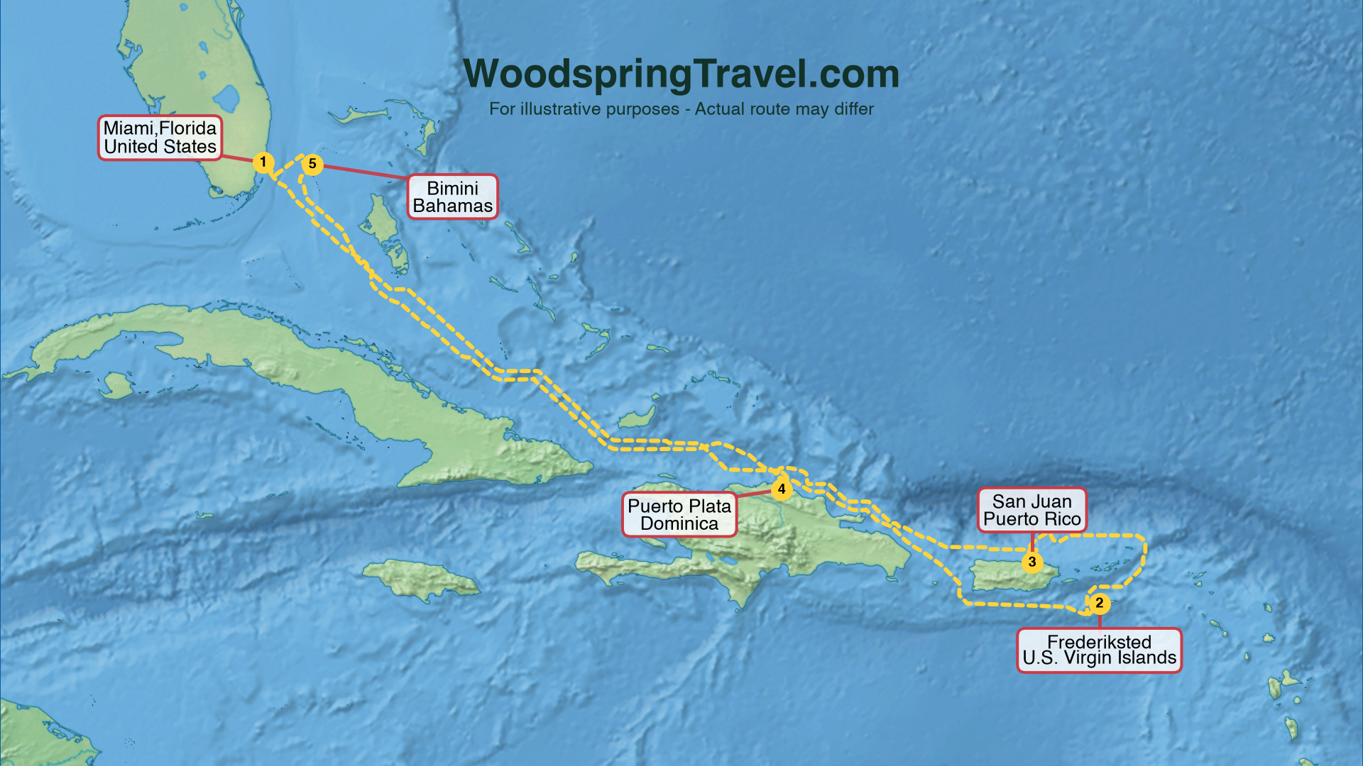 Route Illustration - Actual route may differ