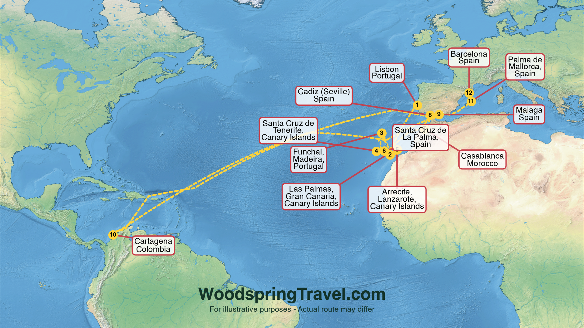 Route Illustration - Actual route may differ