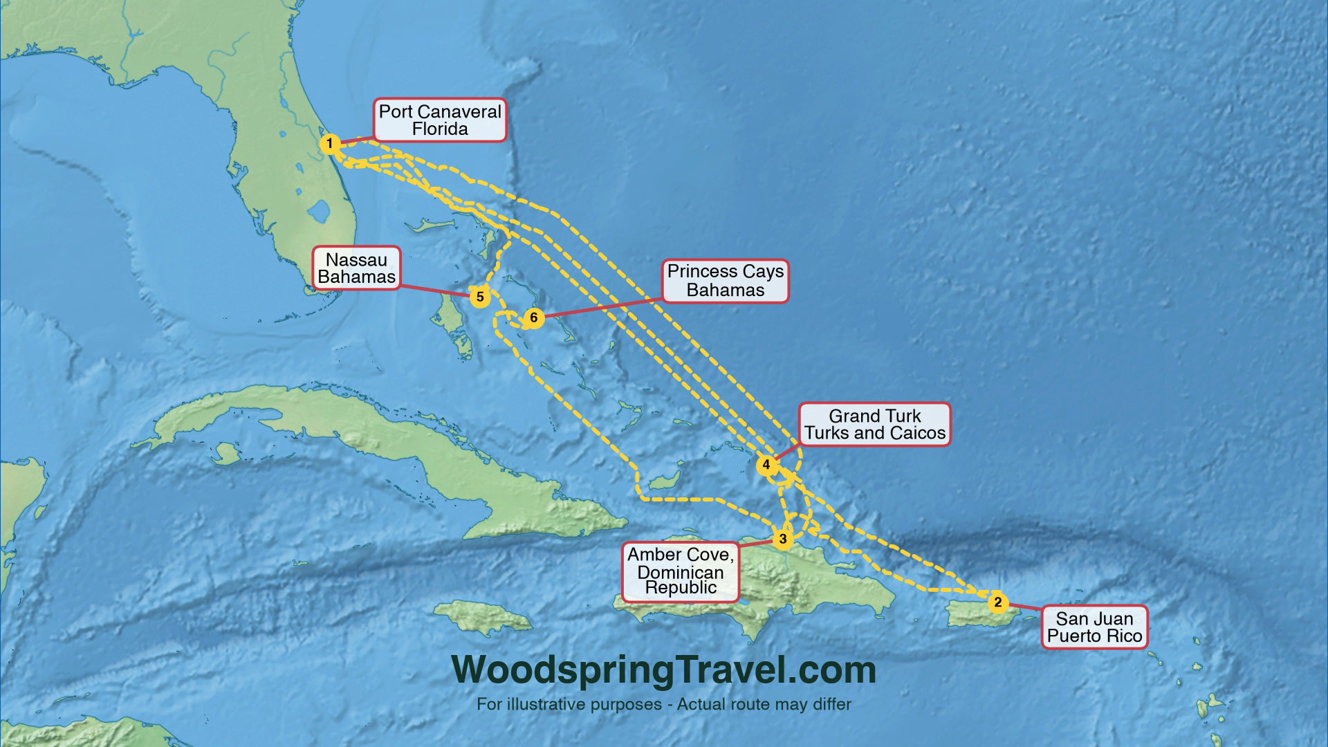 Route Illustration - Actual route may differ