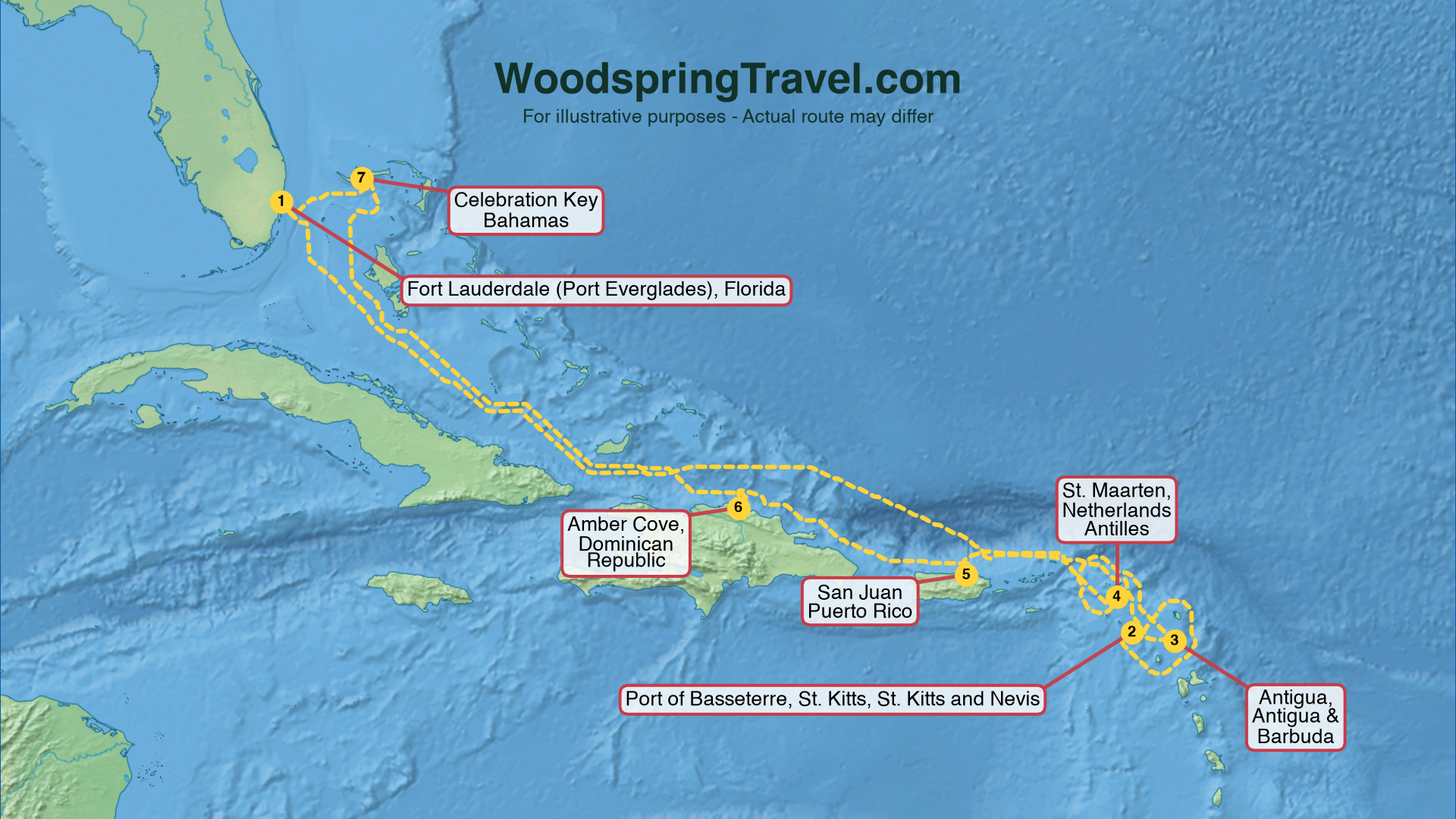 Route Illustration - Actual route may differ