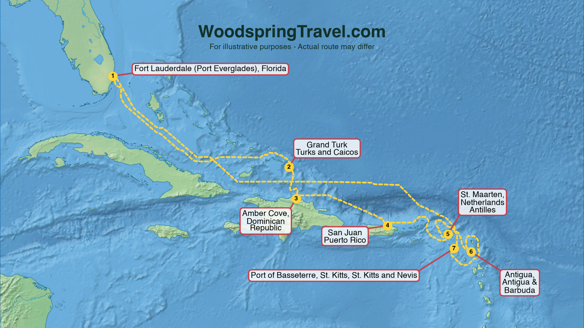Route Illustration - Actual route may differ