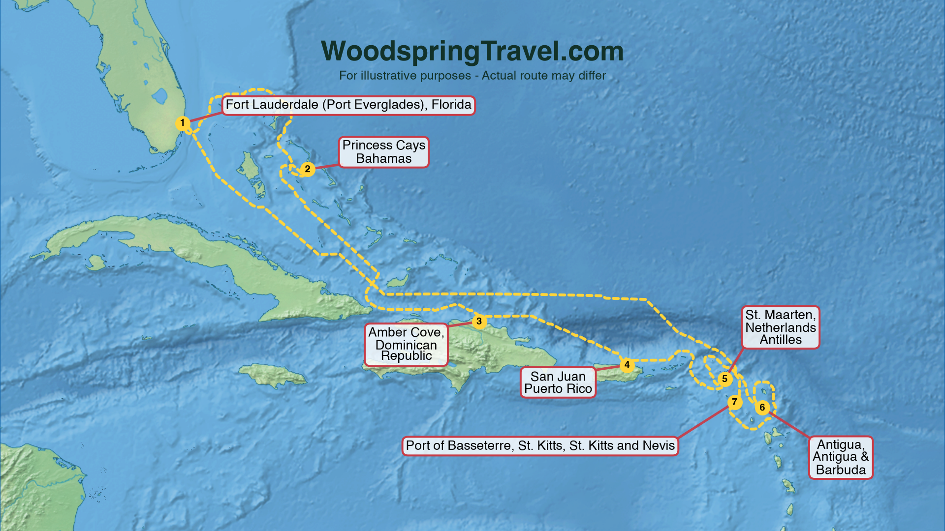Route Illustration - Actual route may differ