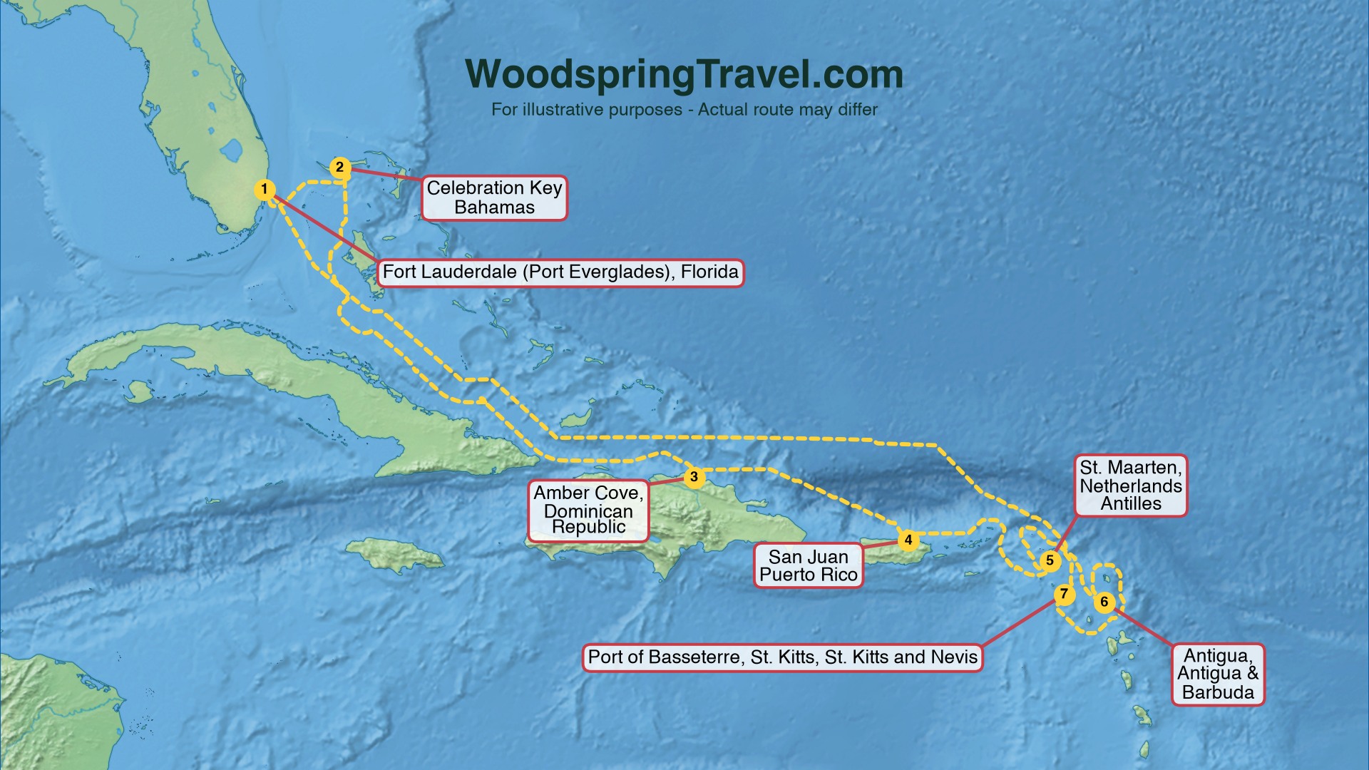 Route Illustration - Actual route may differ