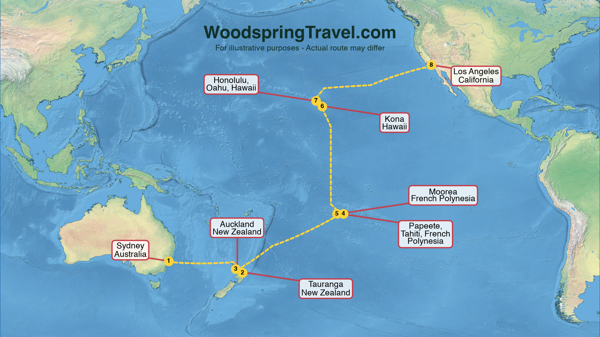 Route Illustration - Actual route may differ