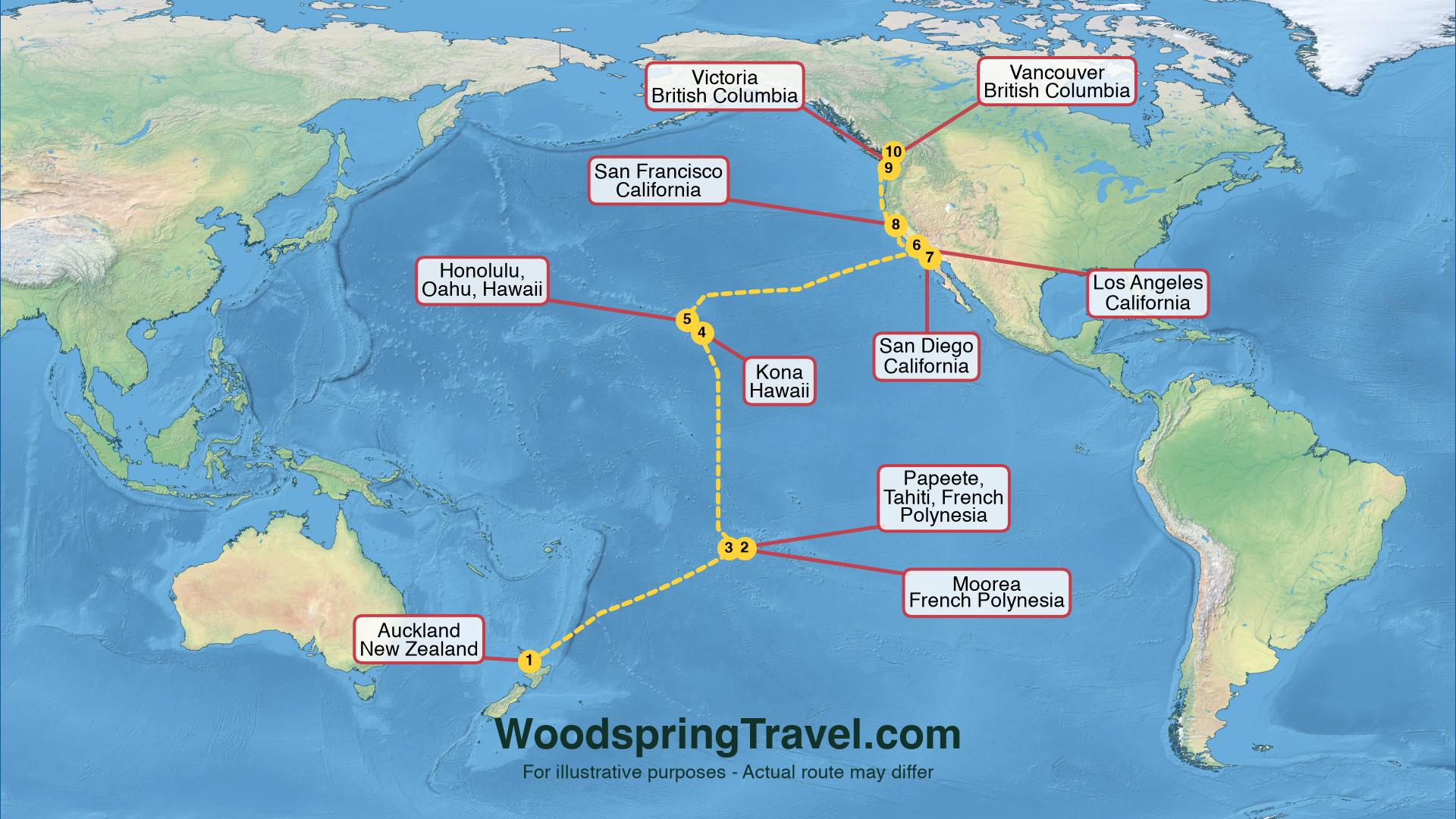 Route Illustration - Actual route may differ