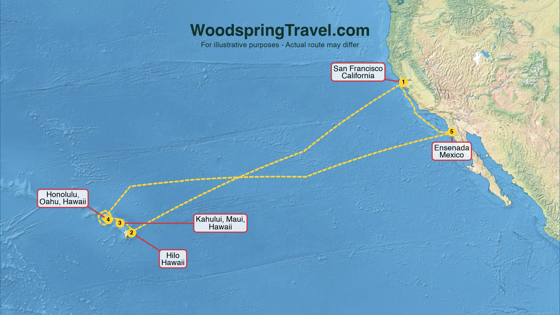 Route Illustration - Actual route may differ