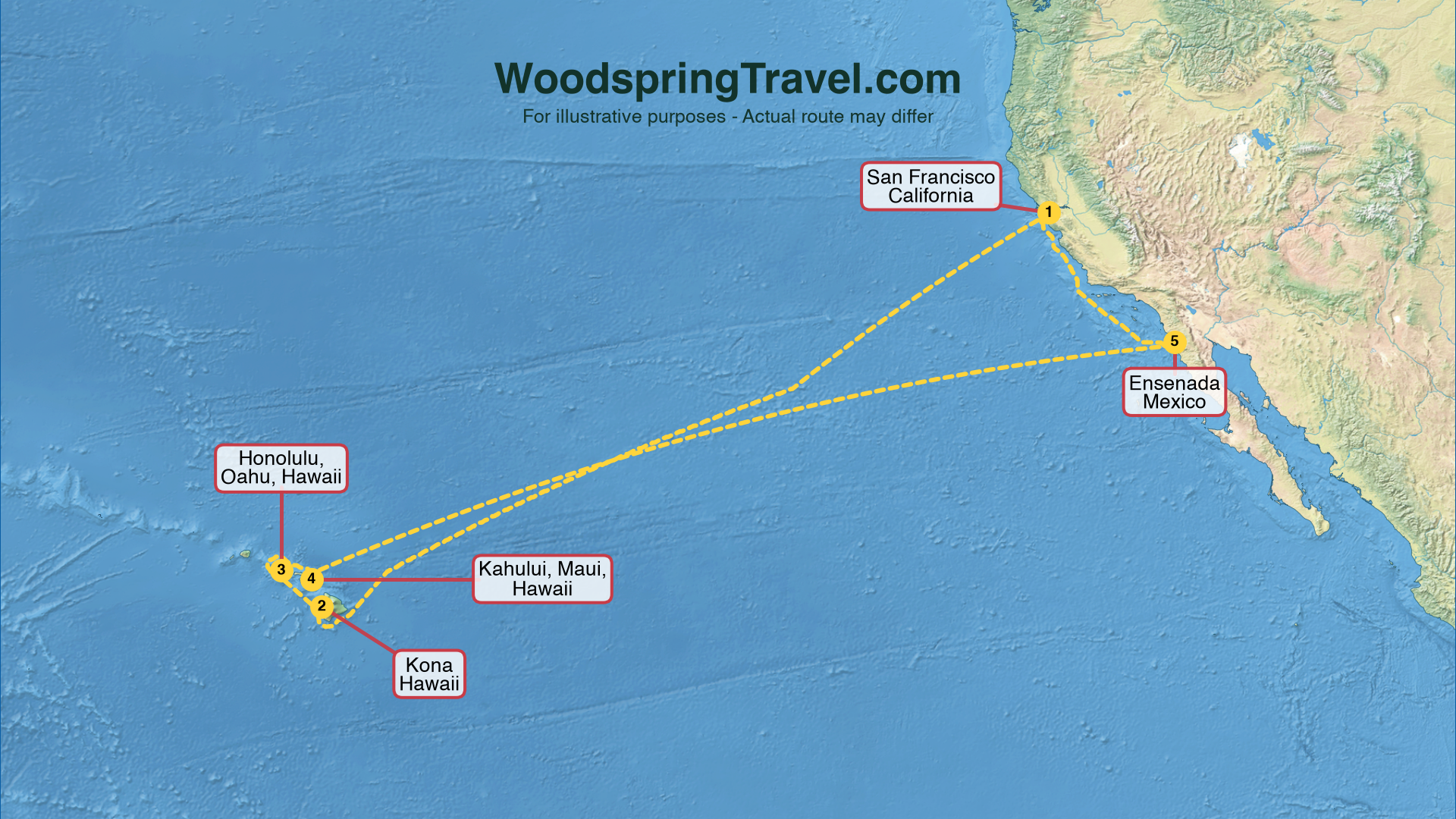 Route Illustration - Actual route may differ