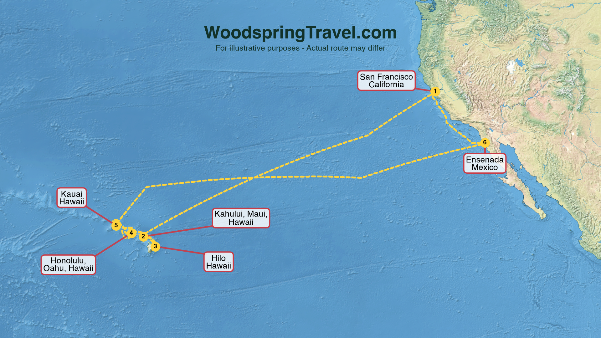 Route Illustration - Actual route may differ