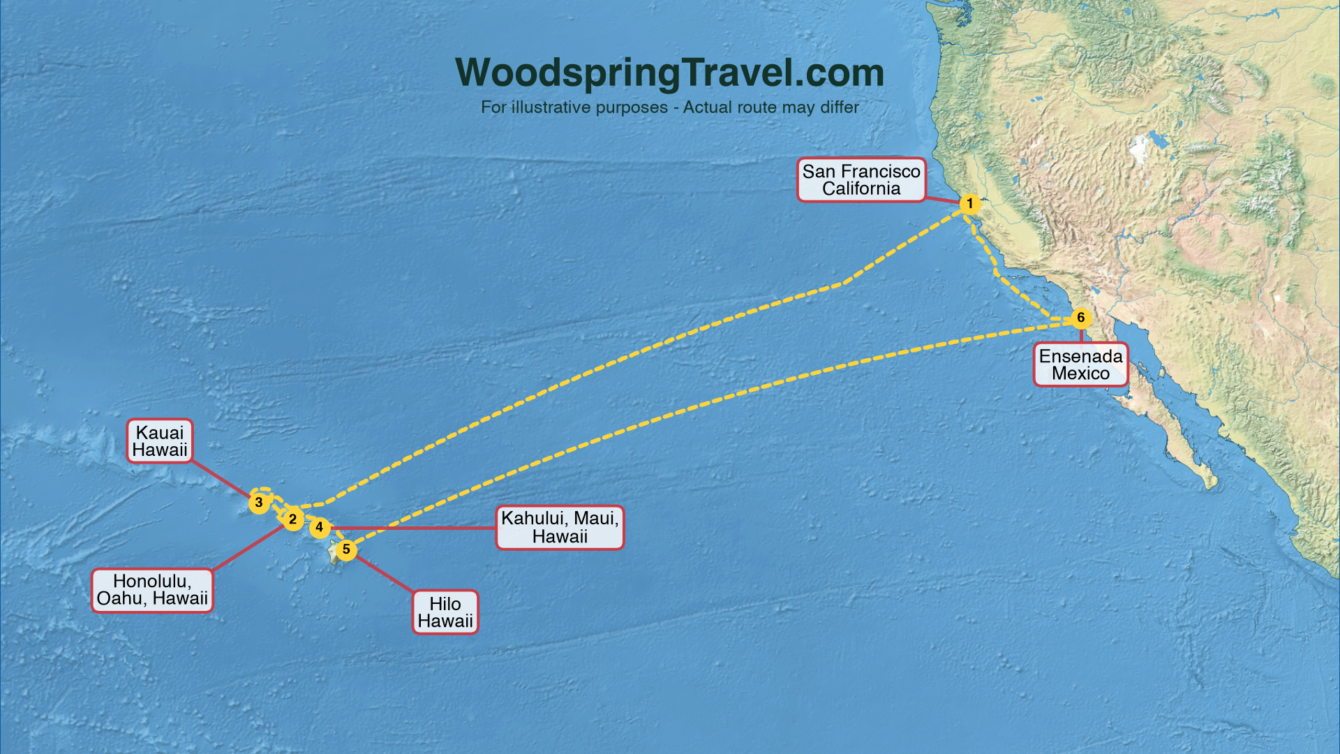 Route Illustration - Actual route may differ