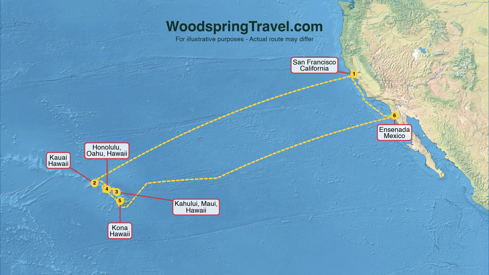 Route Illustration - Actual route may differ
