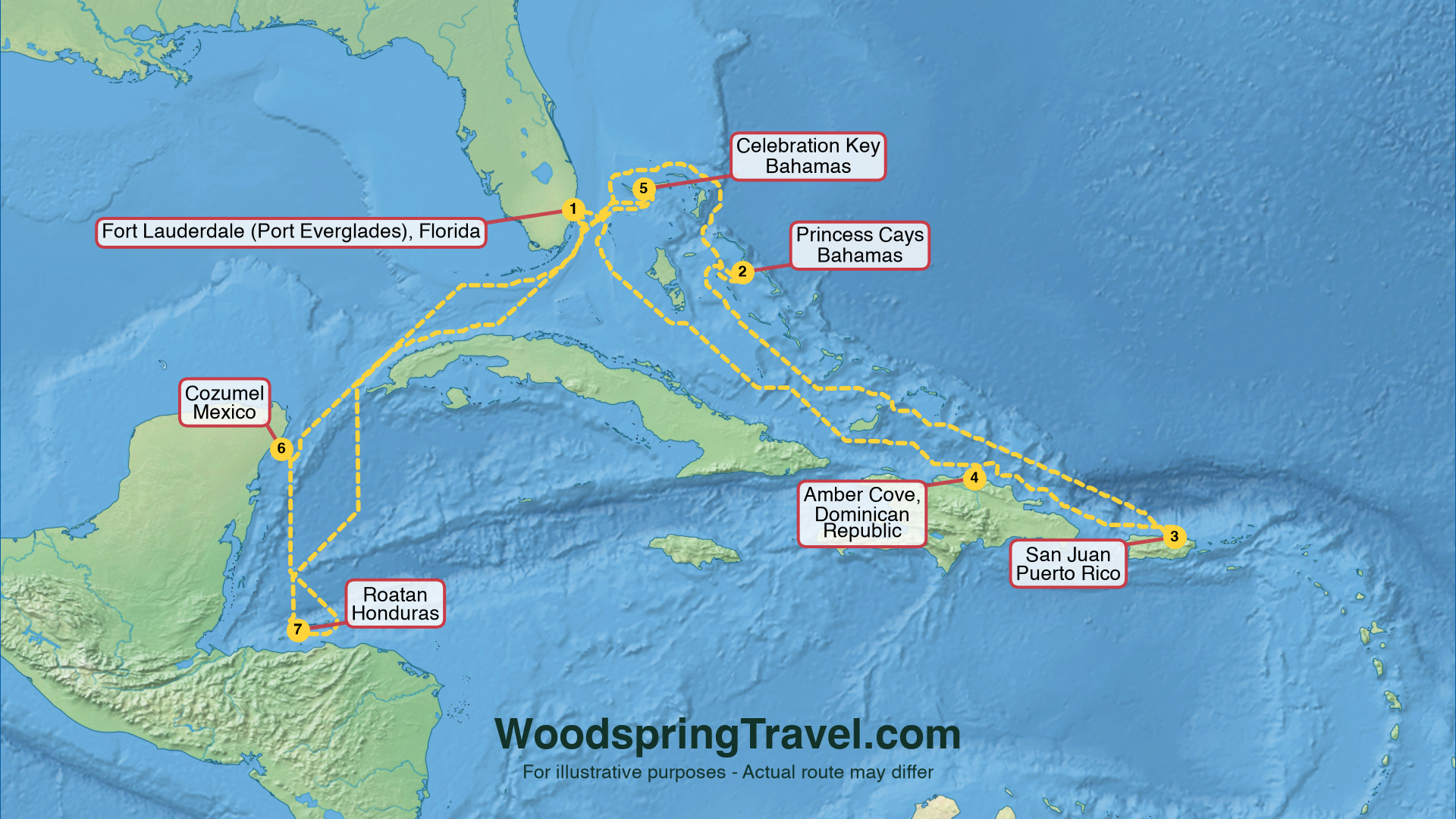 Route Illustration - Actual route may differ
