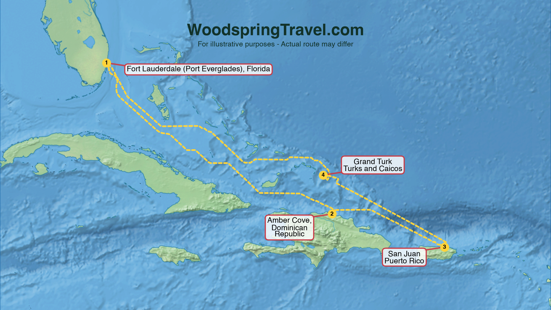 Route Illustration - Actual route may differ