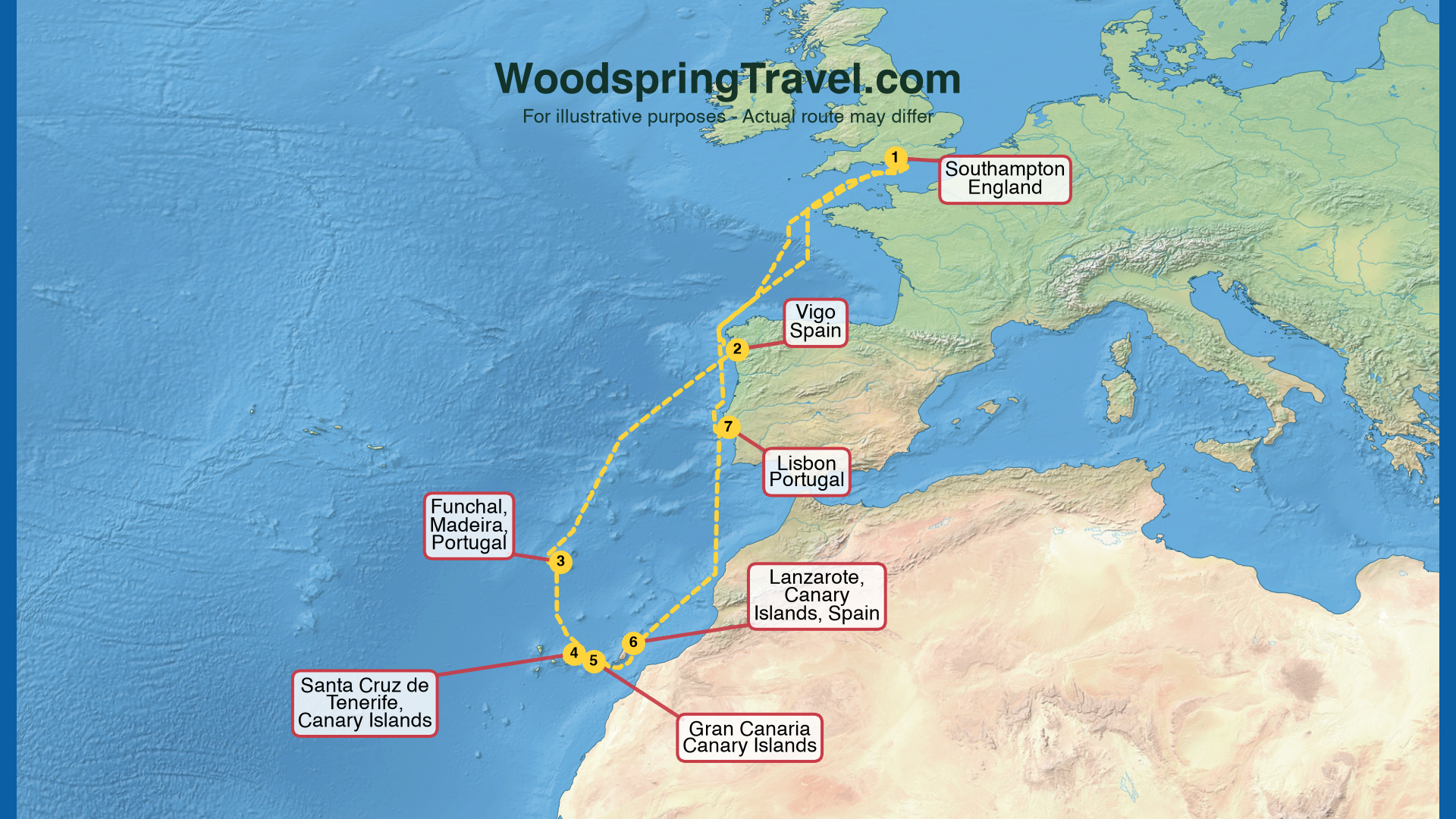Route Illustration - Actual route may differ Route Illustration - Actual route may differ