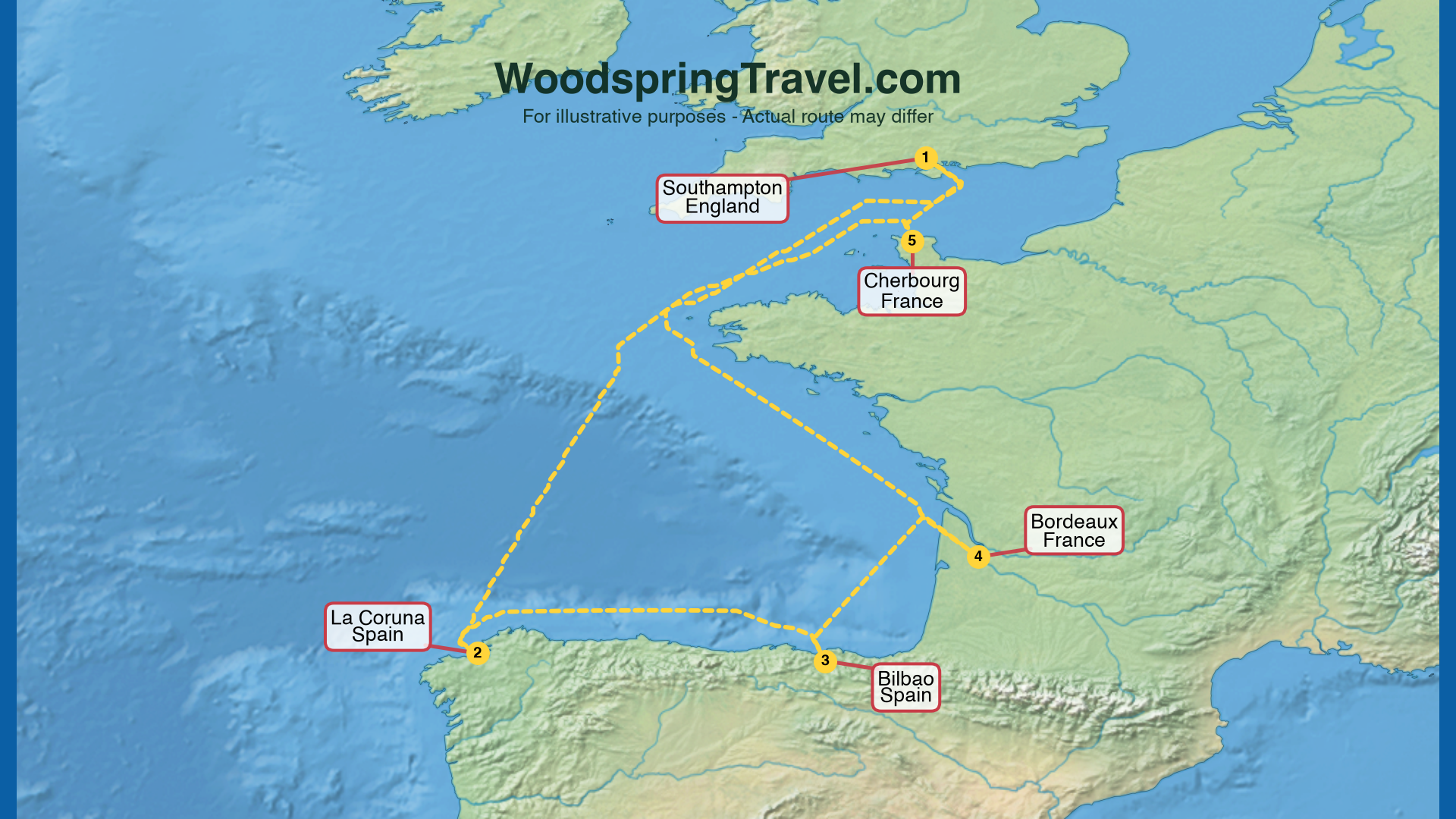 Route Illustration - Actual route may differ Route Illustration - Actual route may differ