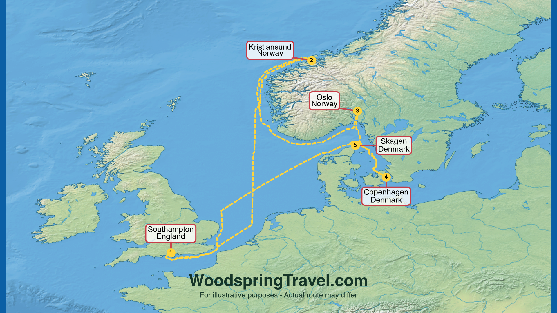 Route Illustration - Actual route may differ Route Illustration - Actual route may differ