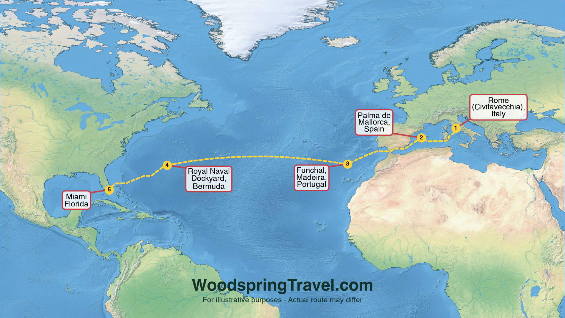 Route Illustration - Actual route may differ