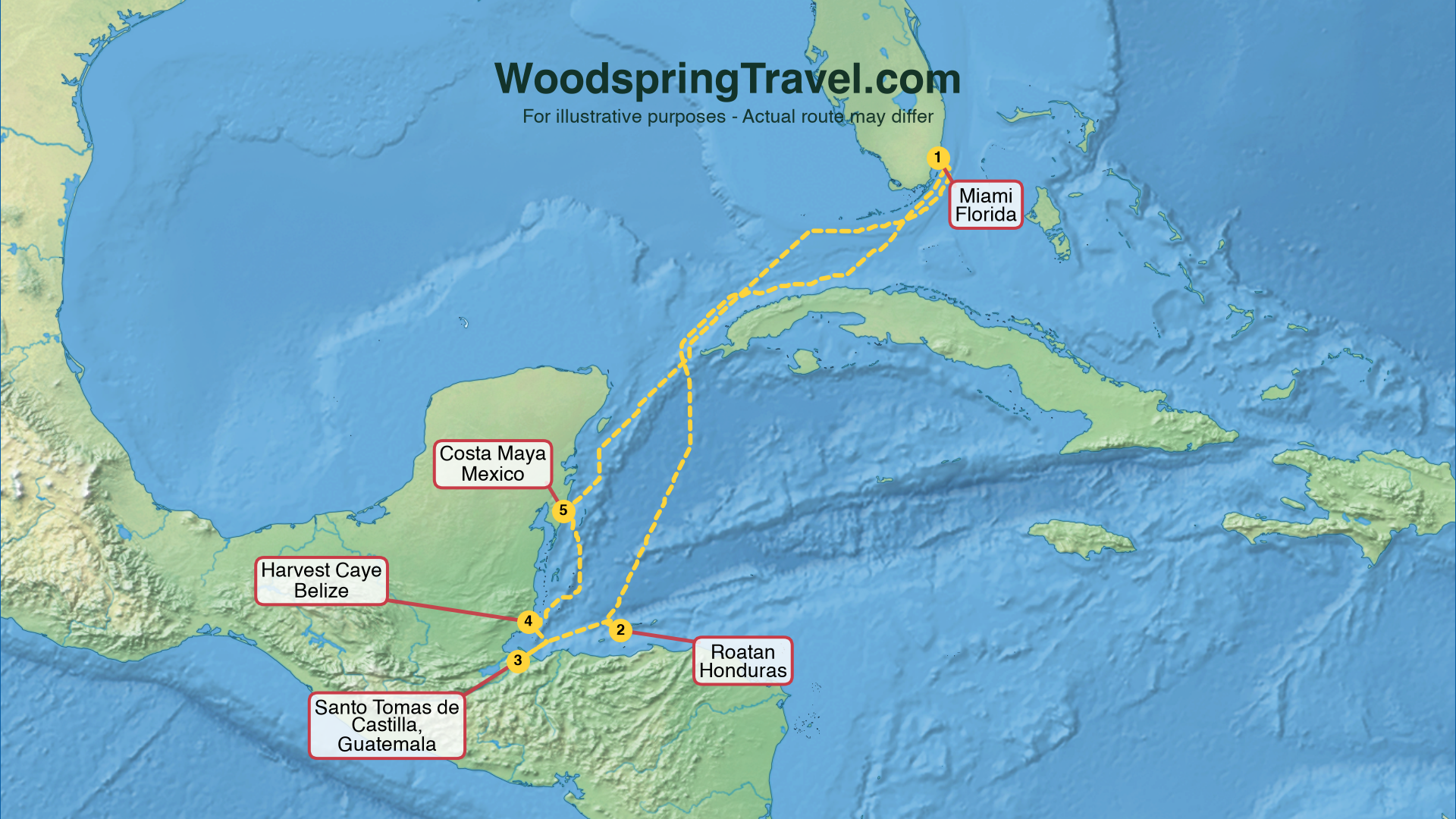 Route Illustration - Actual route may differ