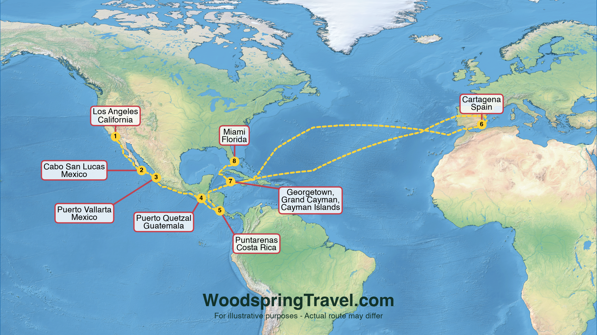 Route Illustration - Actual route may differ