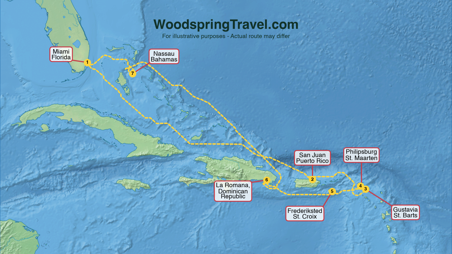 Route Illustration - Actual route may differ