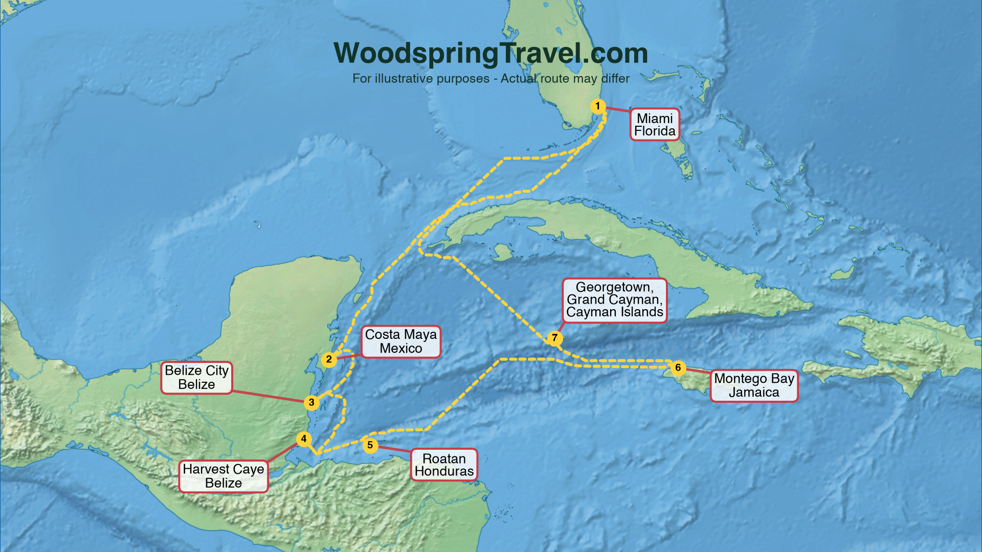 Route Illustration - Actual route may differ