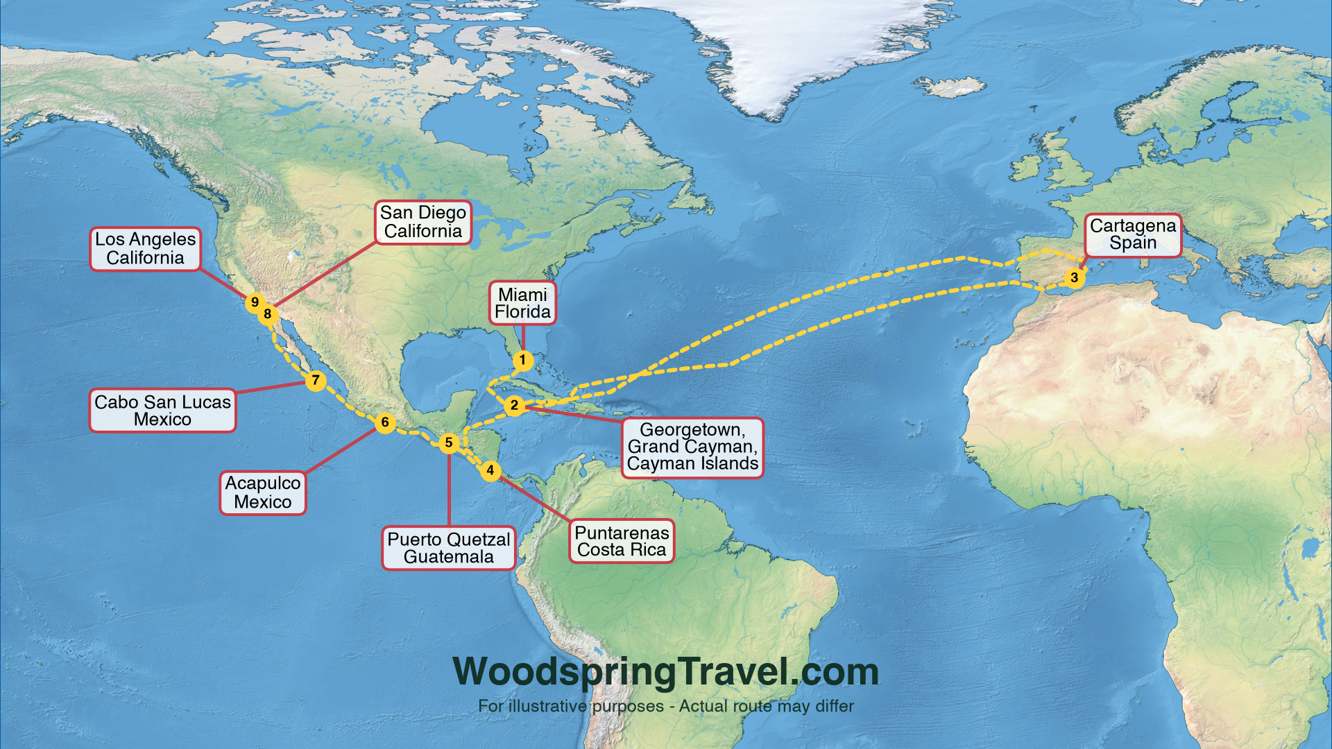 Route Illustration - Actual route may differ