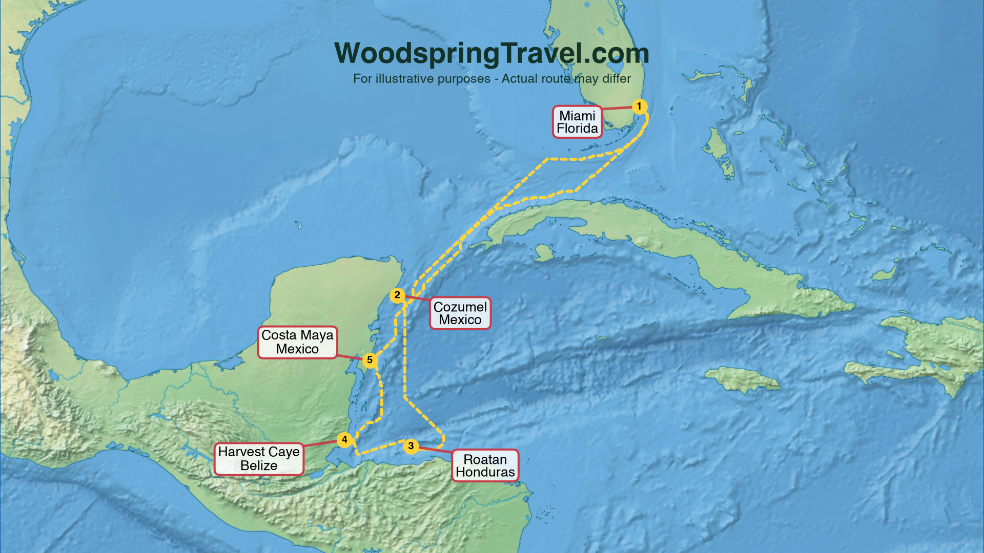 Route Illustration - Actual route may differ