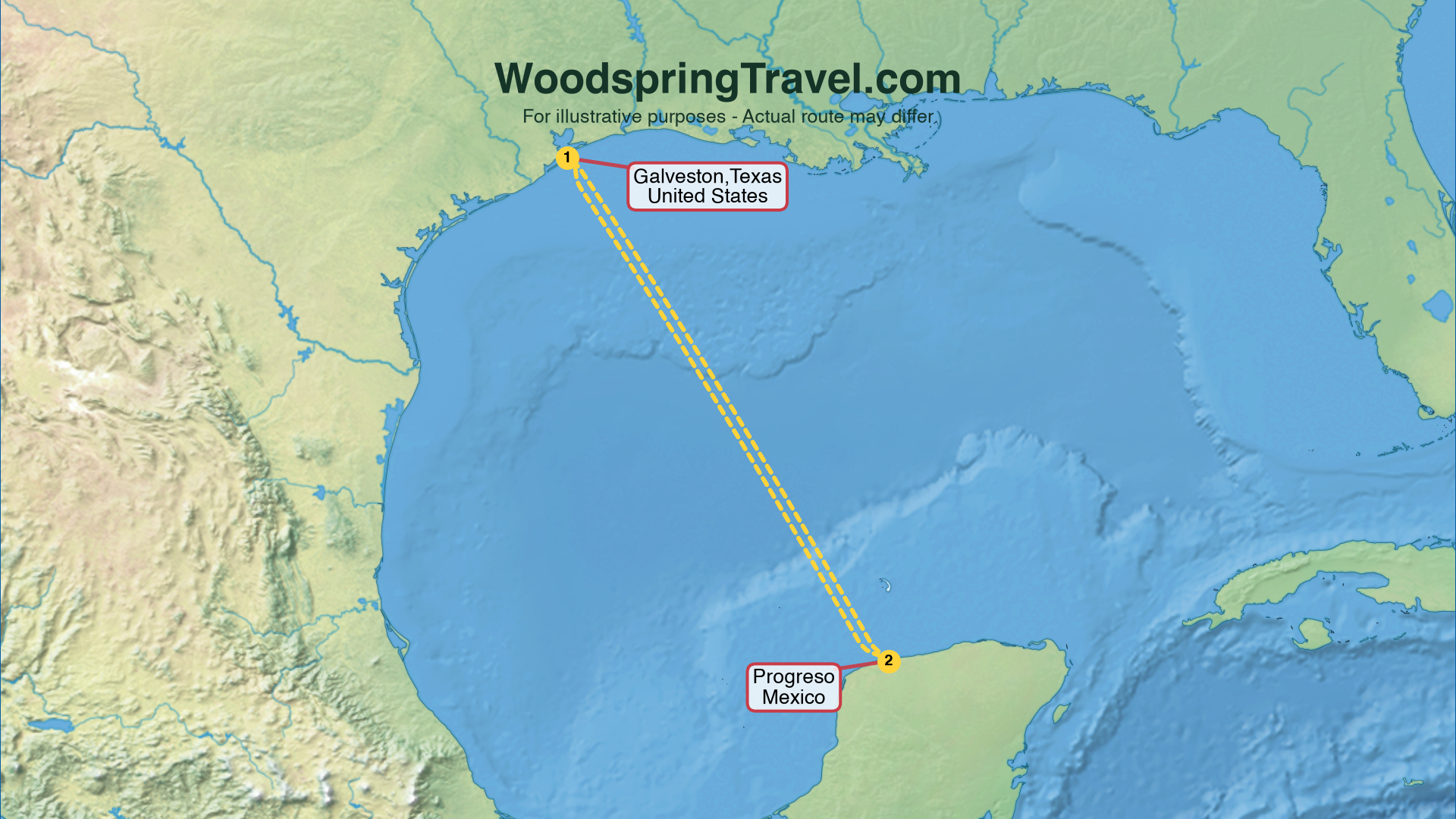 Route Illustration - Actual route may differ