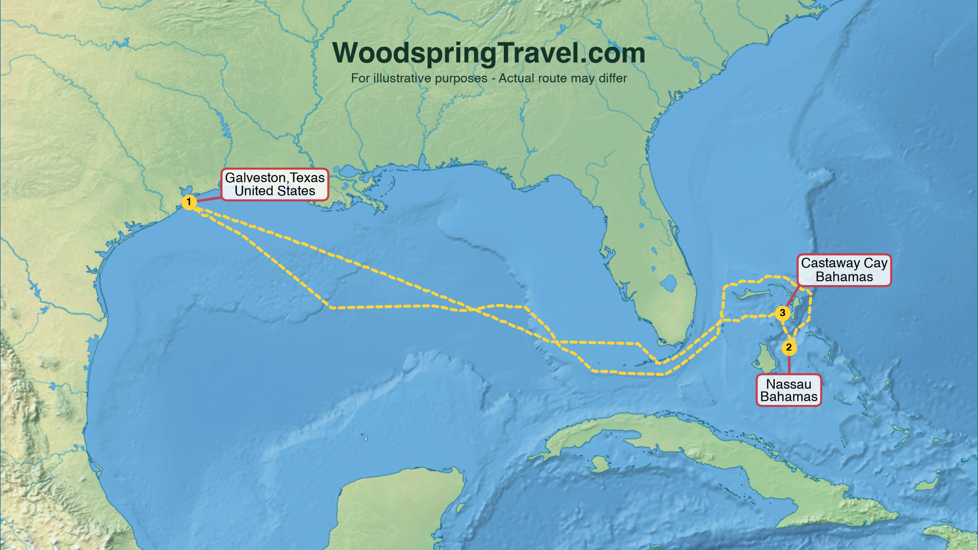 Route Illustration - Actual route may differ