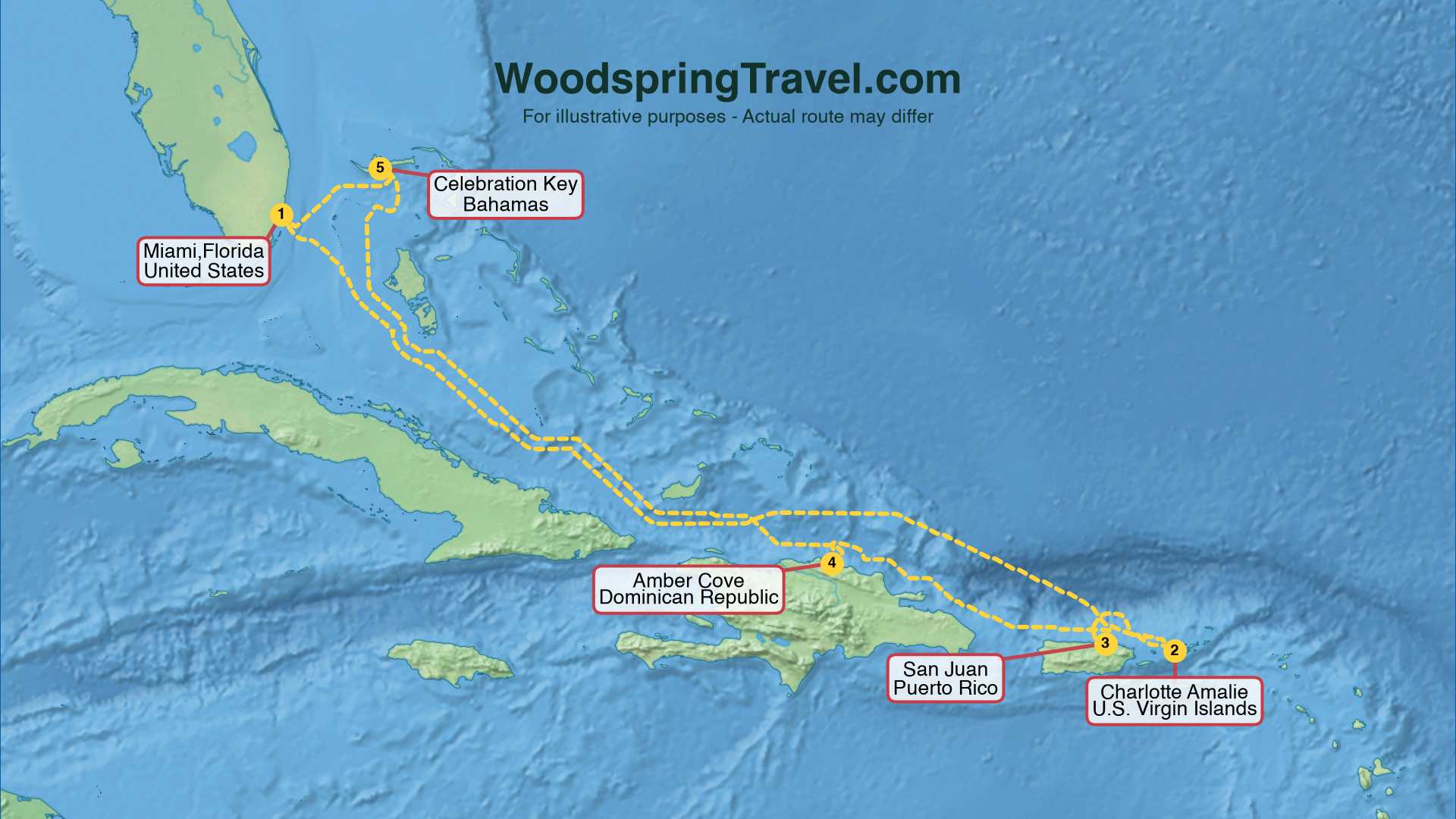 Route Illustration - Actual route may differ
