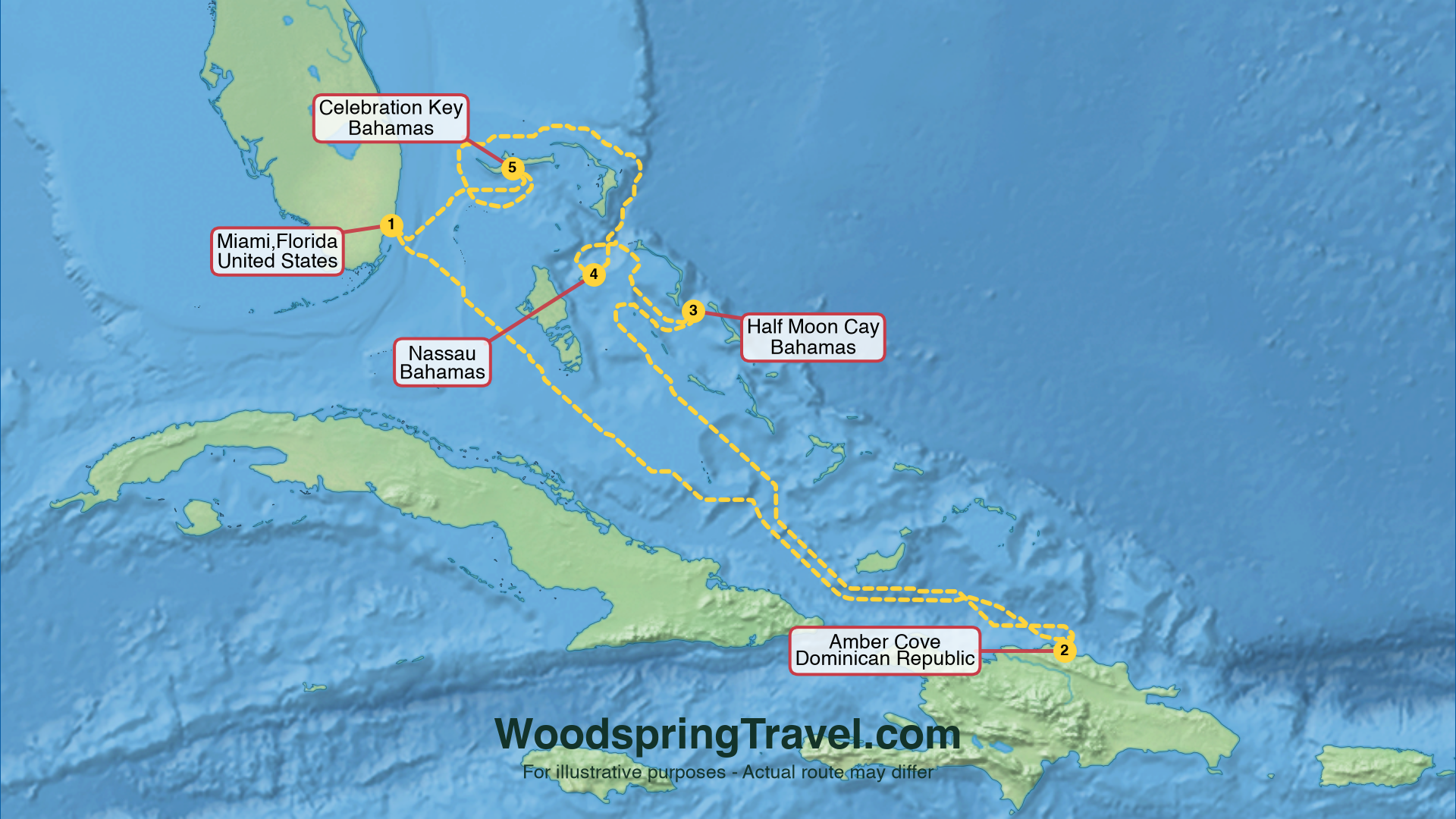 Route Illustration - Actual route may differ