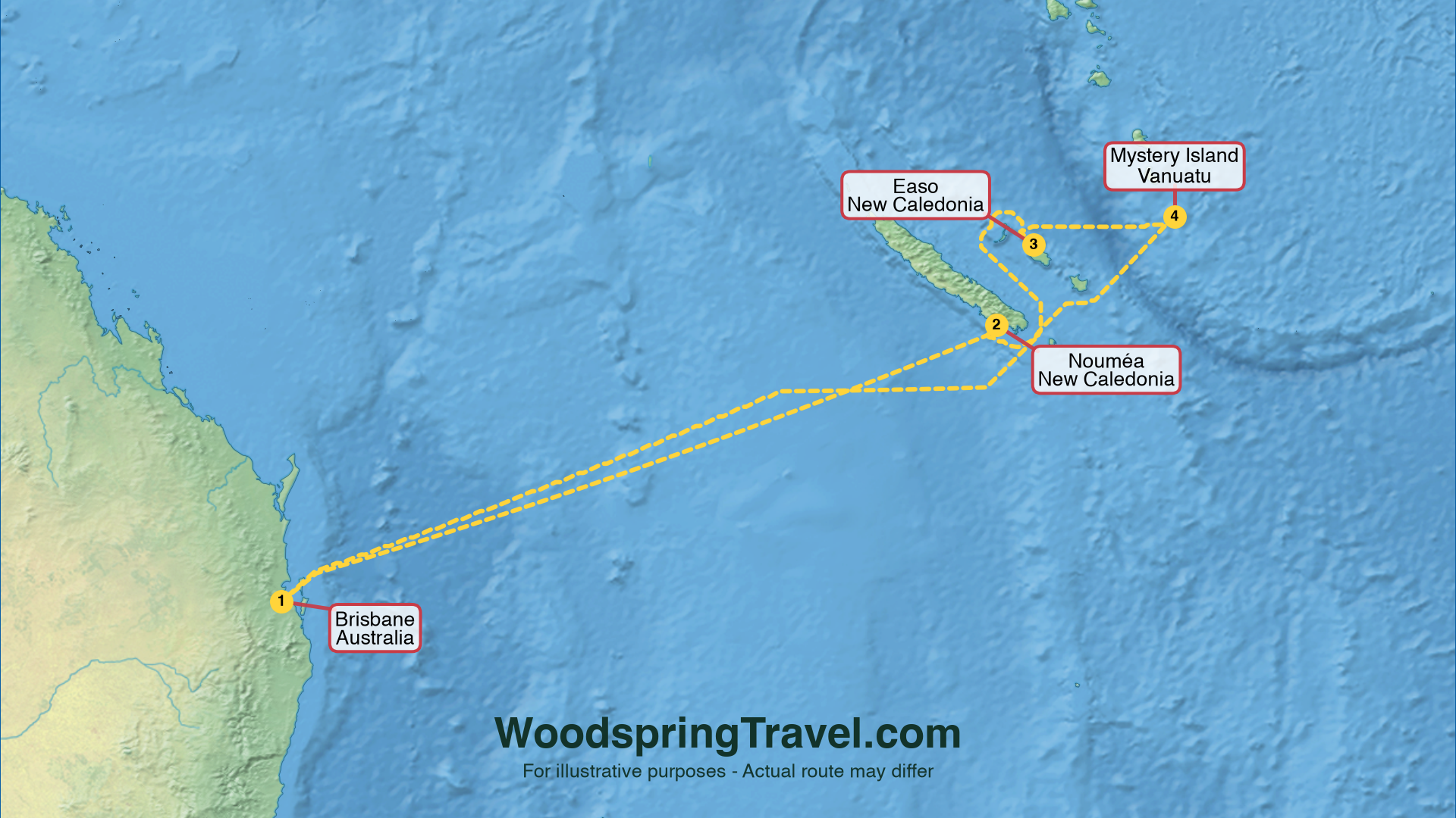 Route Illustration - Actual route may differ