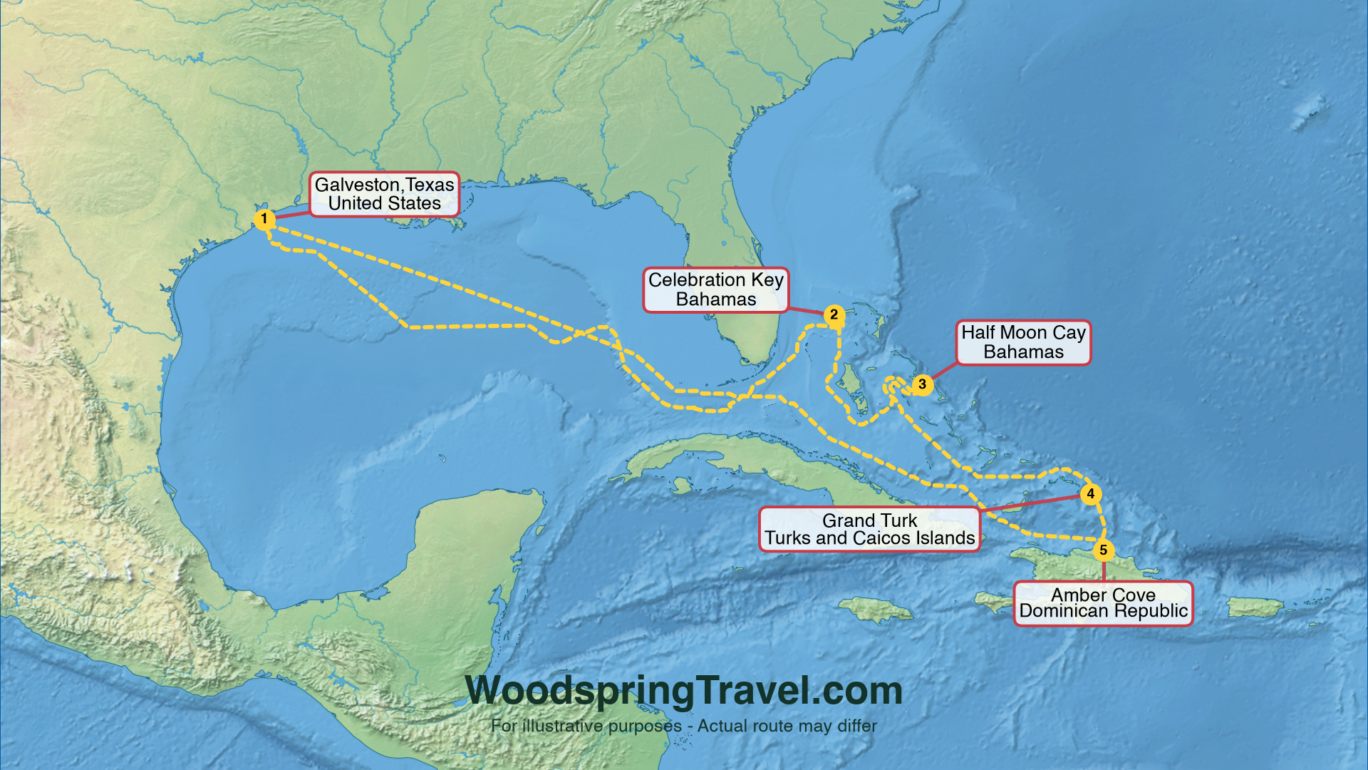 Route Illustration - Actual route may differ