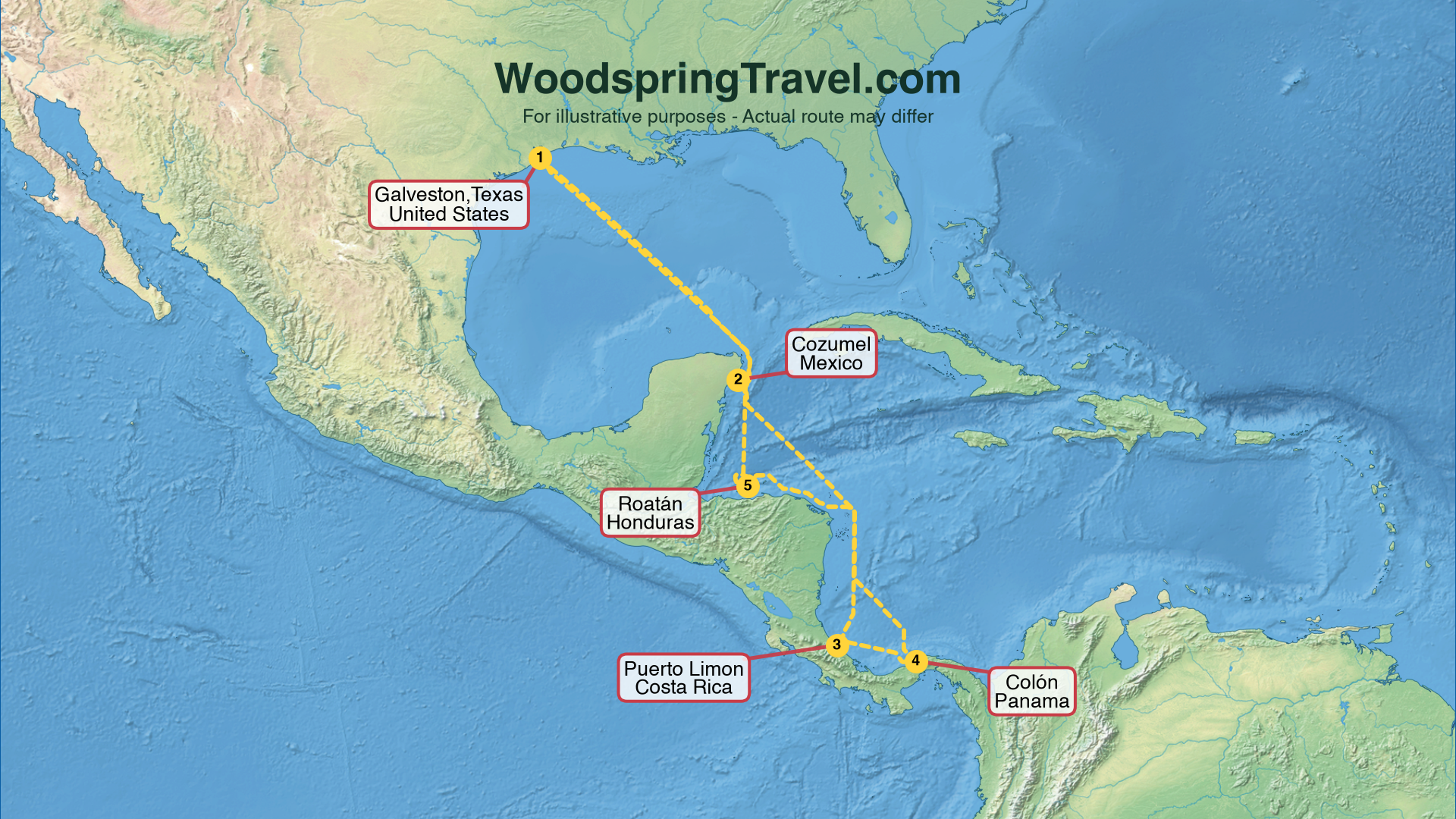 Route Illustration - Actual route may differ