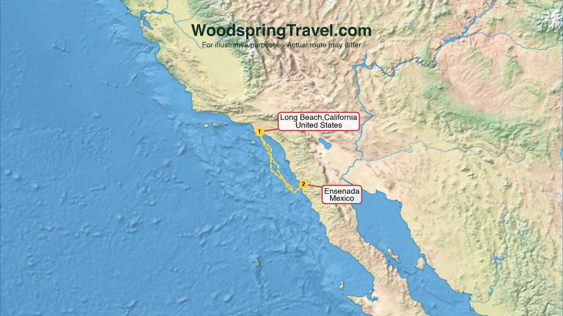 Route Illustration - Actual route may differ