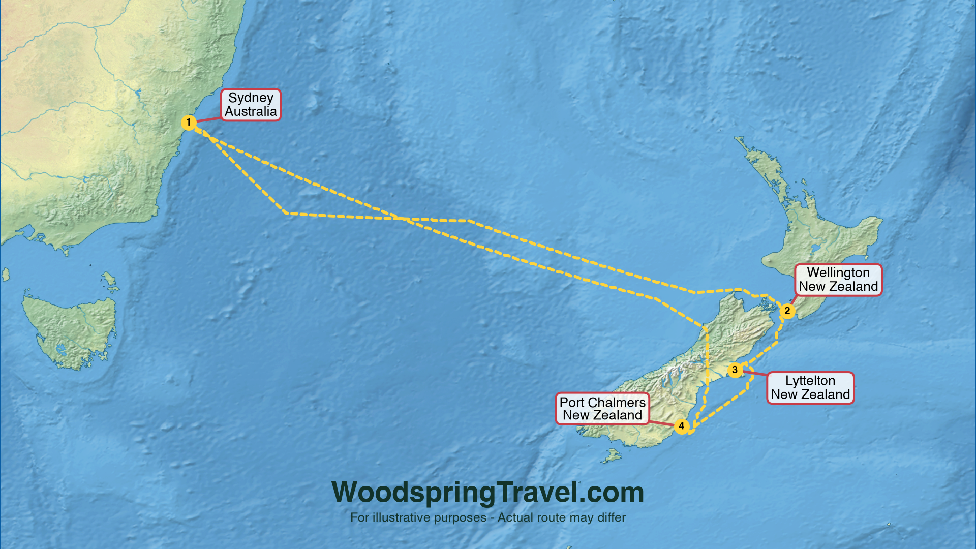 Route Illustration - Actual route may differ