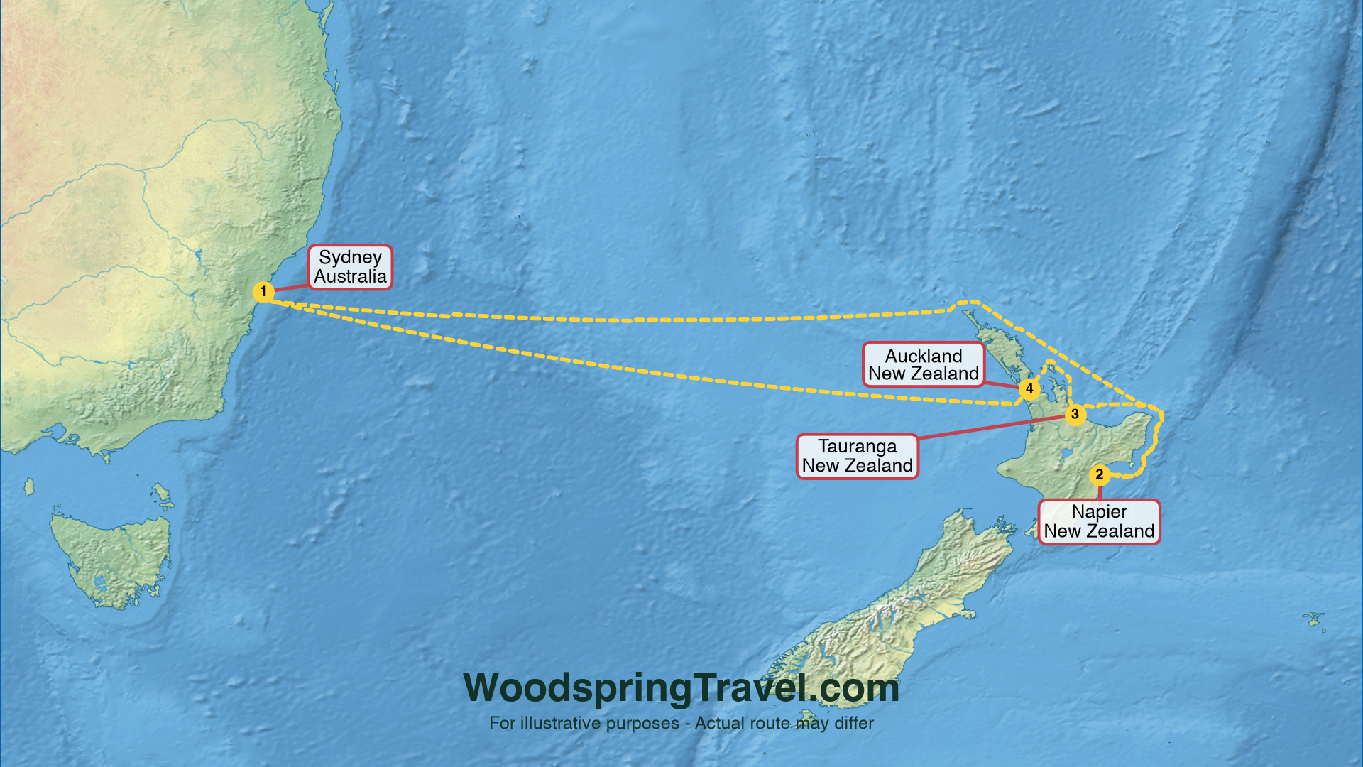 Route Illustration - Actual route may differ