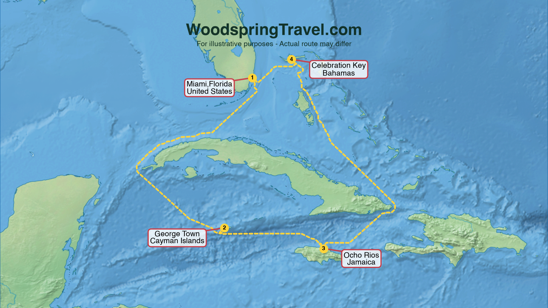 Route Illustration - Actual route may differ