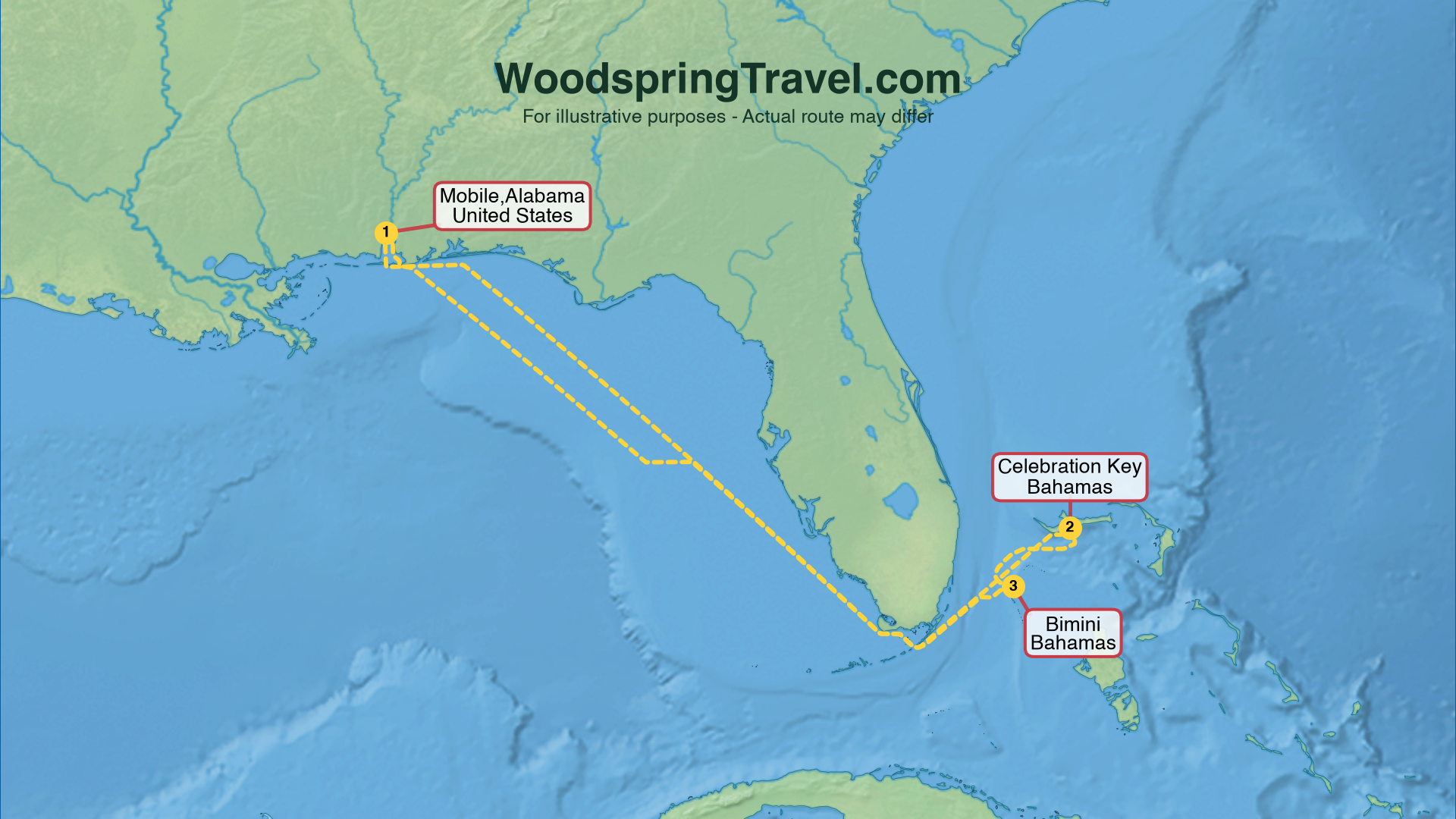 Route Illustration - Actual route may differ