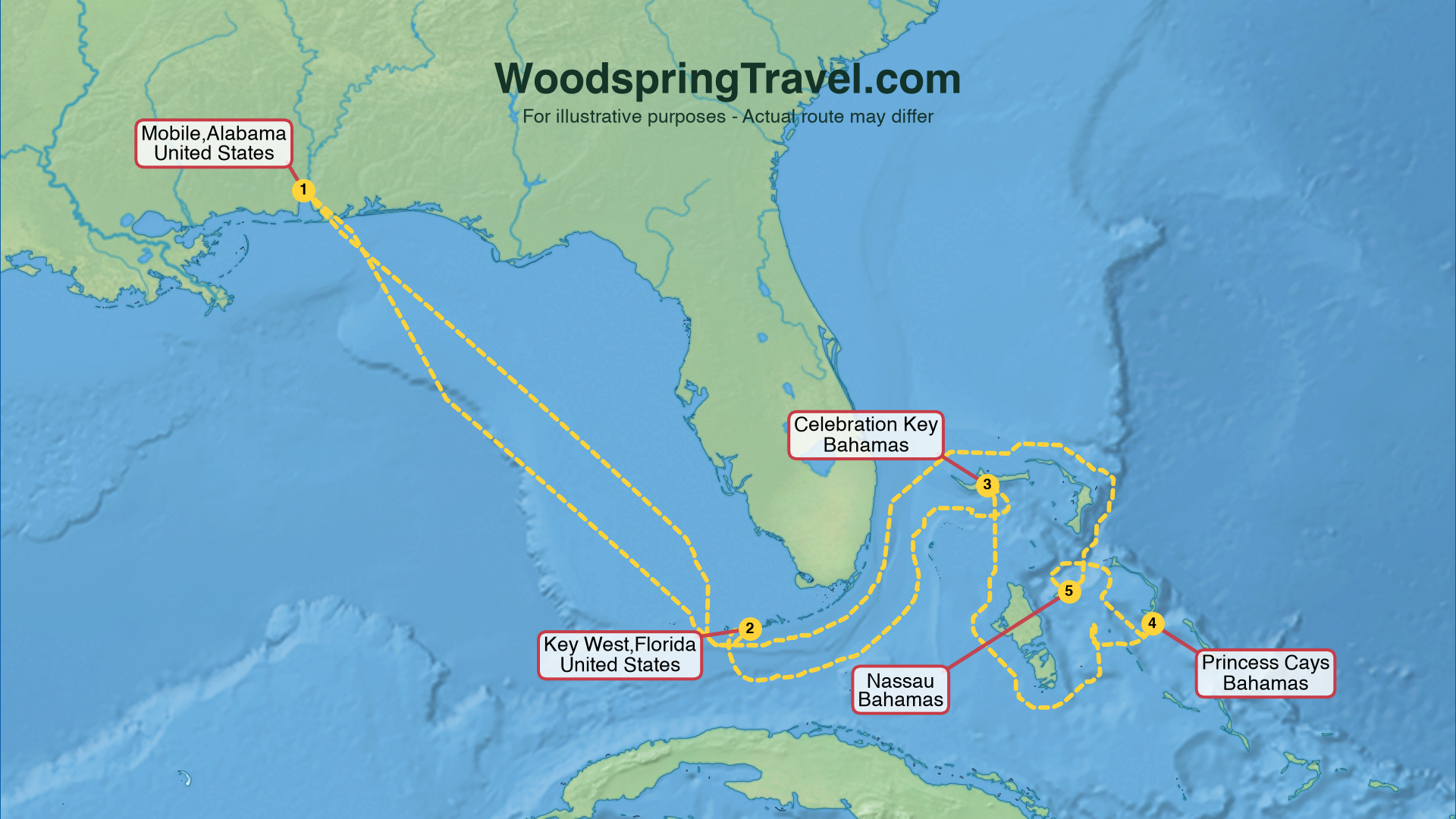 Route Illustration - Actual route may differ