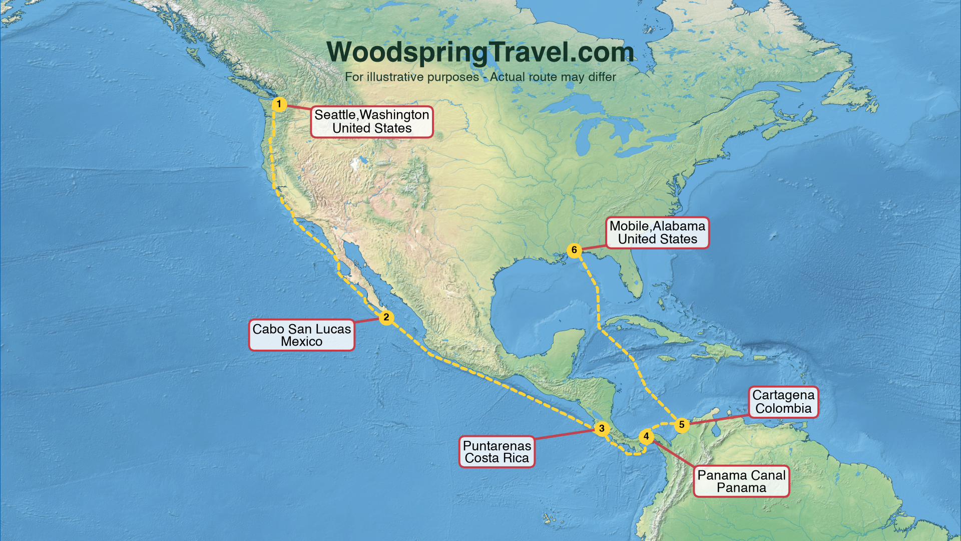 Route Illustration - Actual route may differ