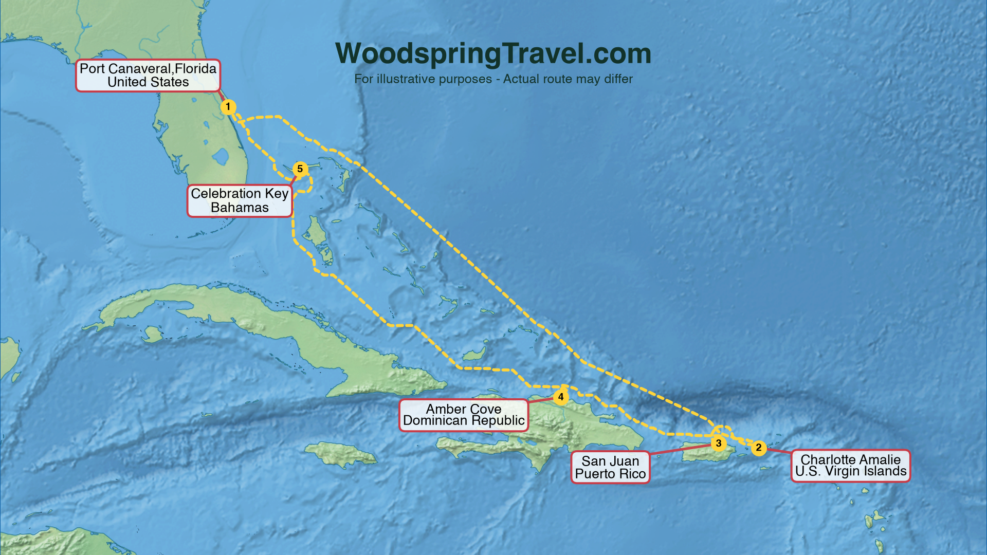 Route Illustration - Actual route may differ