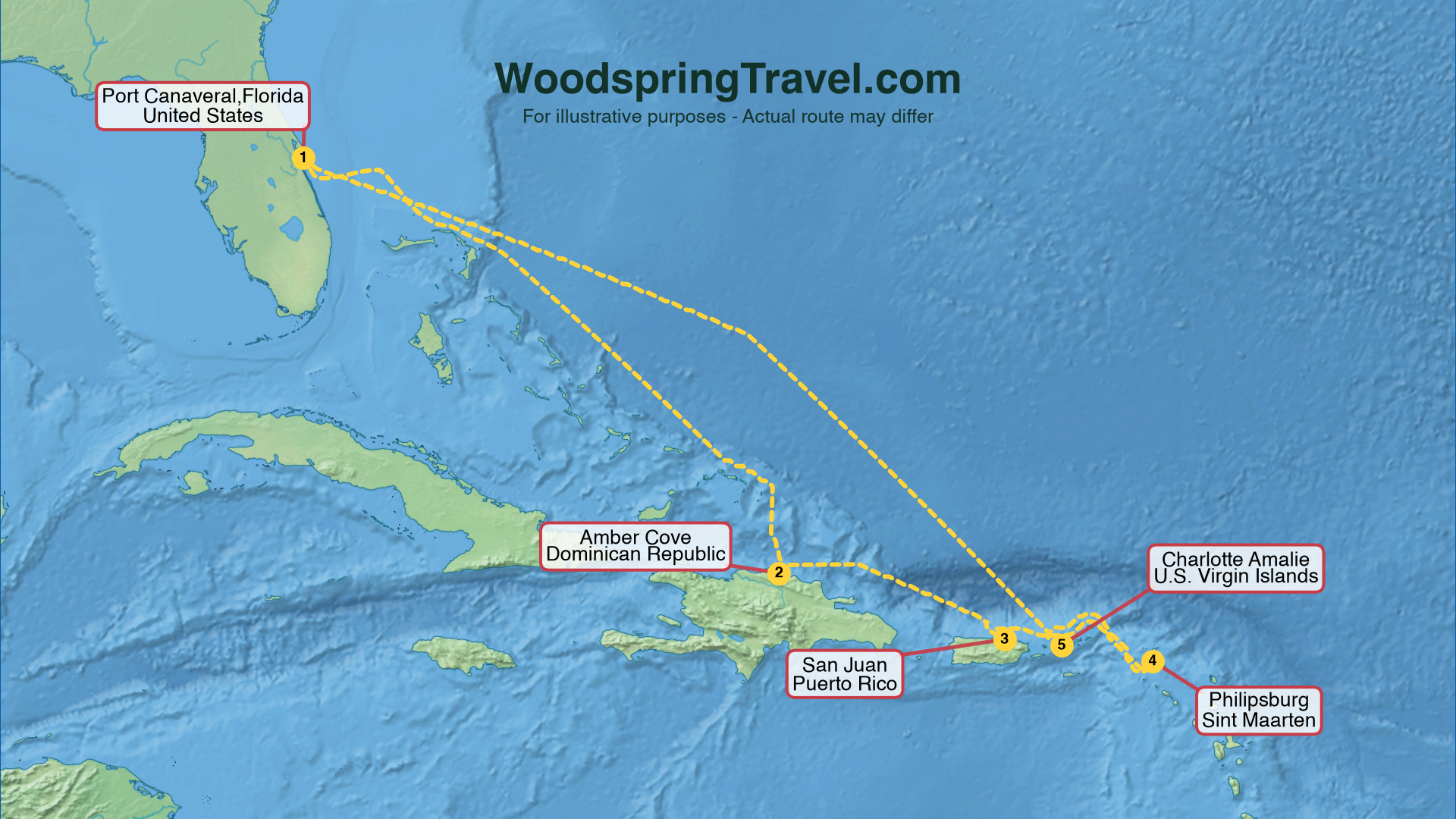 Route Illustration - Actual route may differ