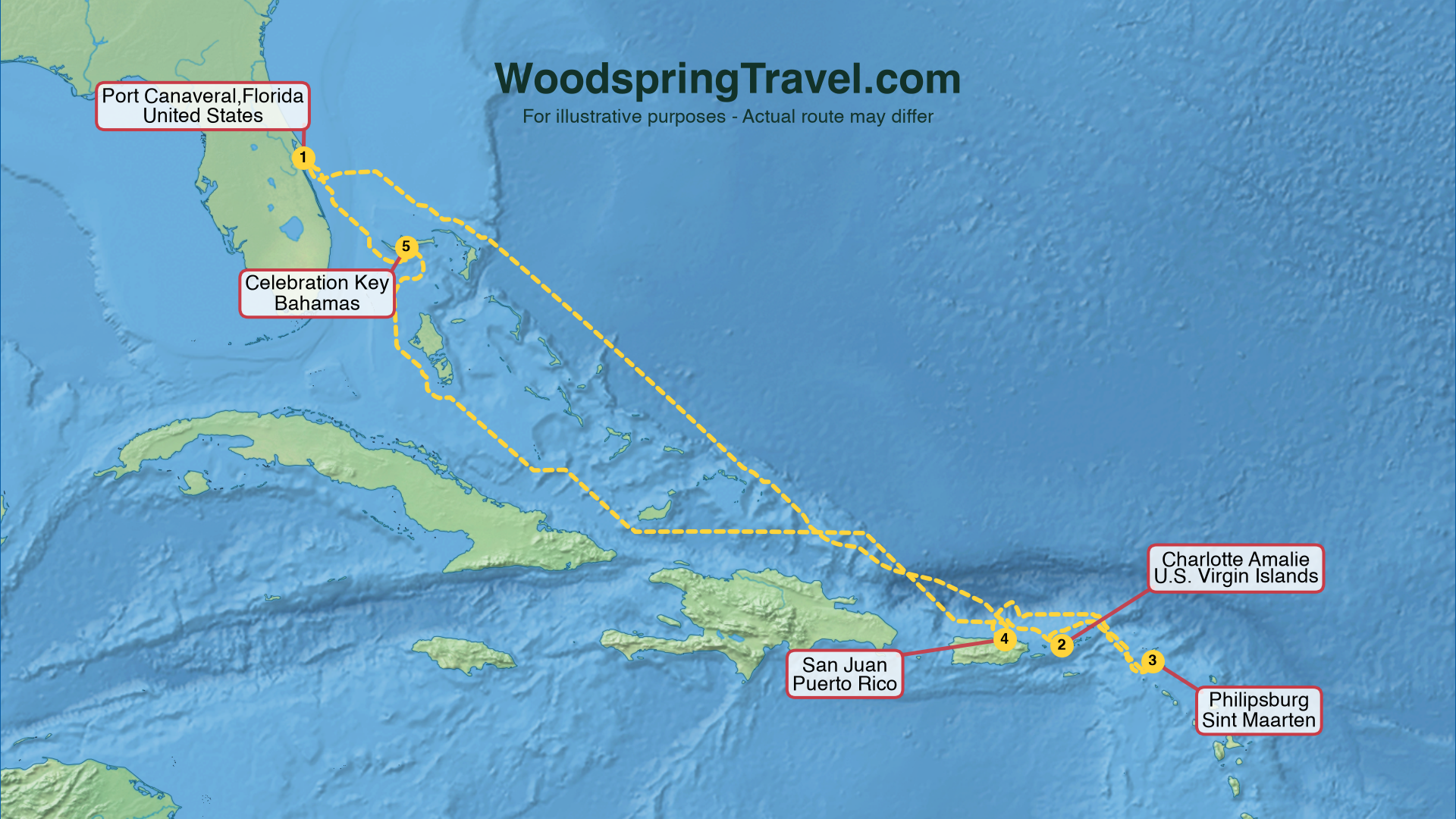 Route Illustration - Actual route may differ