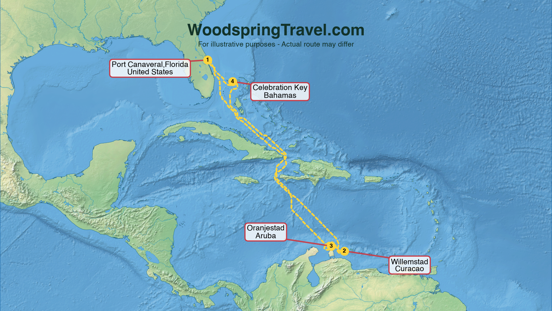 Route Illustration - Actual route may differ